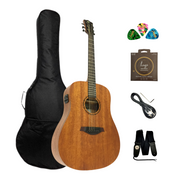 Caraya SAFAIR41EQ Dreadnought Built-In Pickups/Tuner Acoustic Guitar - Natural