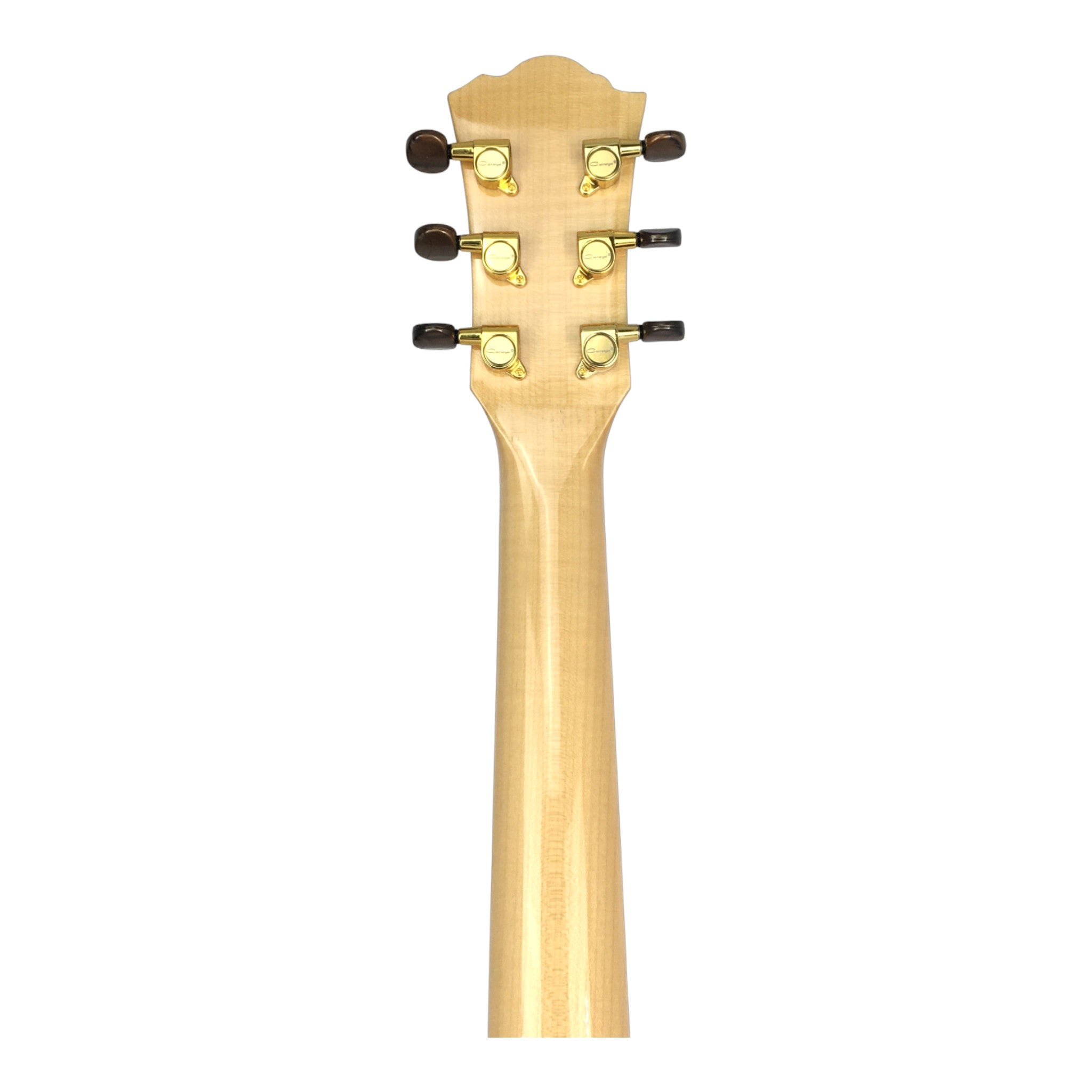 Caraya SDG837CEQNLH Left-Handed All Maple Built-In Pickups/Tuner Acoustic Guitar - Natural