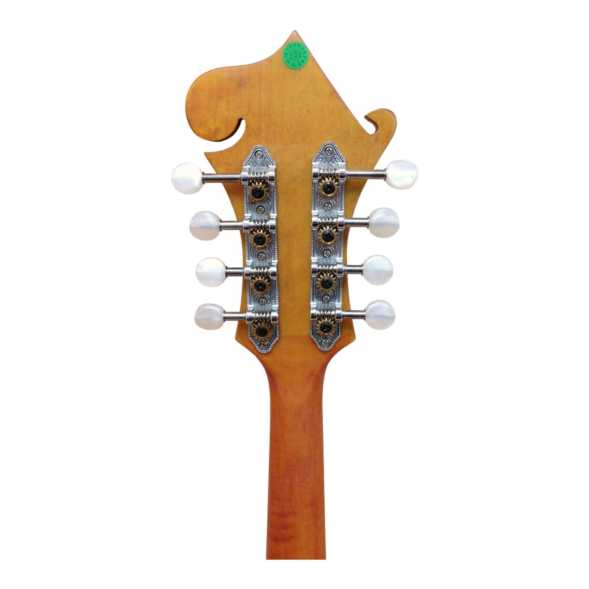 Caraya SMA938 Solid Spruce Top & Flamed Maple F-Style Mandolin in Natural Satin