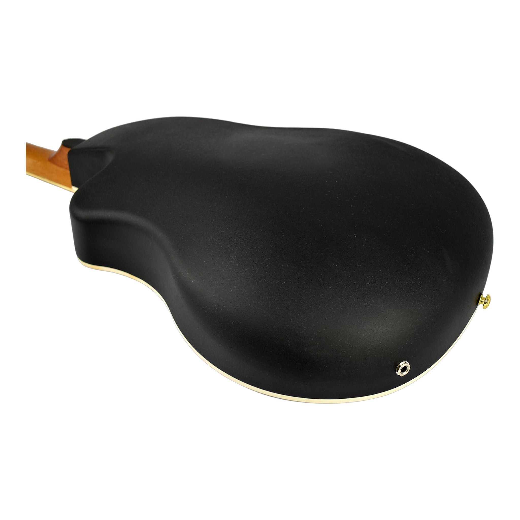 Caraya SP723CEQBS Roundback Built-In Pickups Fibre Glass Back Acoustic Guitar - Sunburst with Accessories and 10W Amp. (Optional)