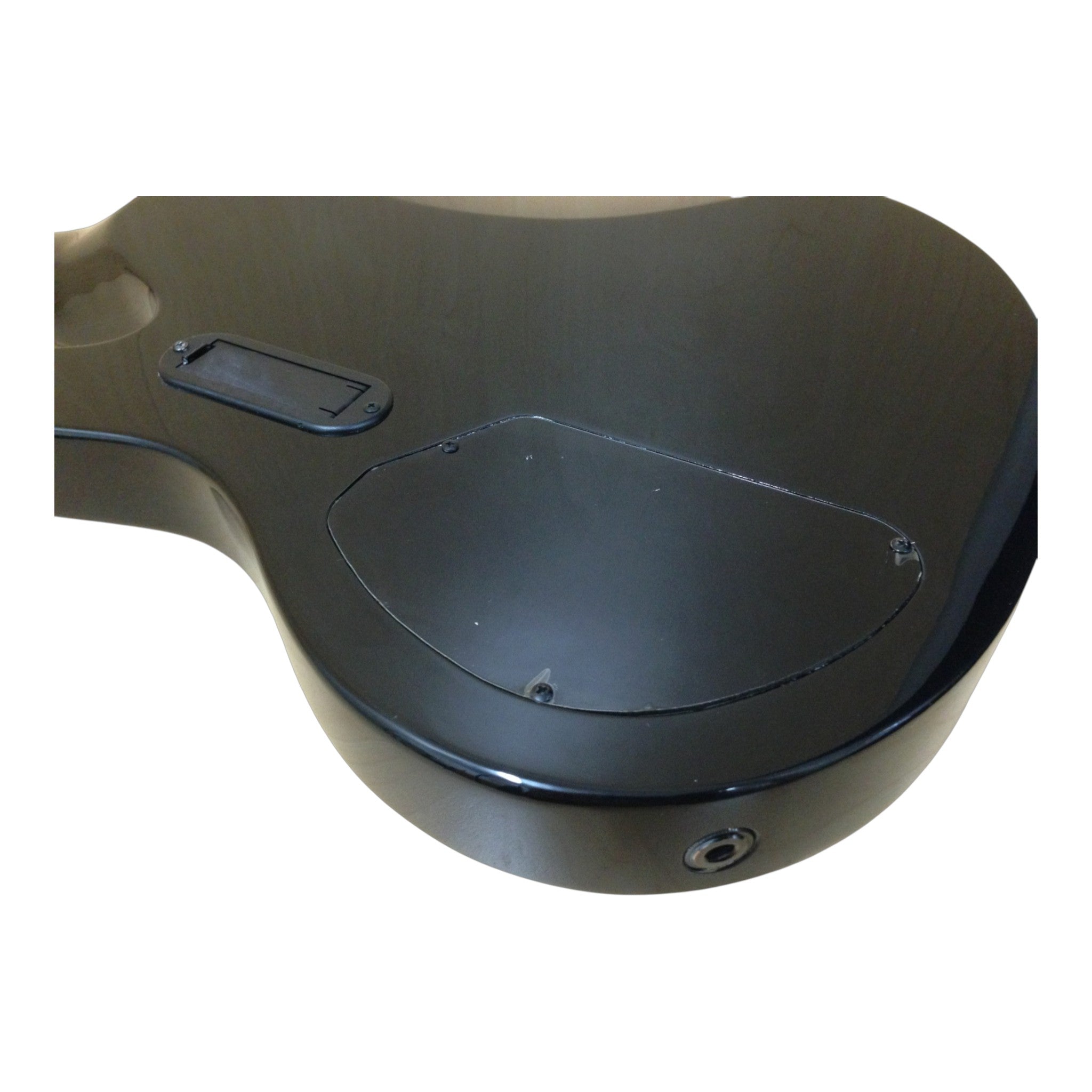 Haze SPB3270BK Fretless 4-String Electric Bass Guitar,Black,Neck-Thru + Free Gig Bag