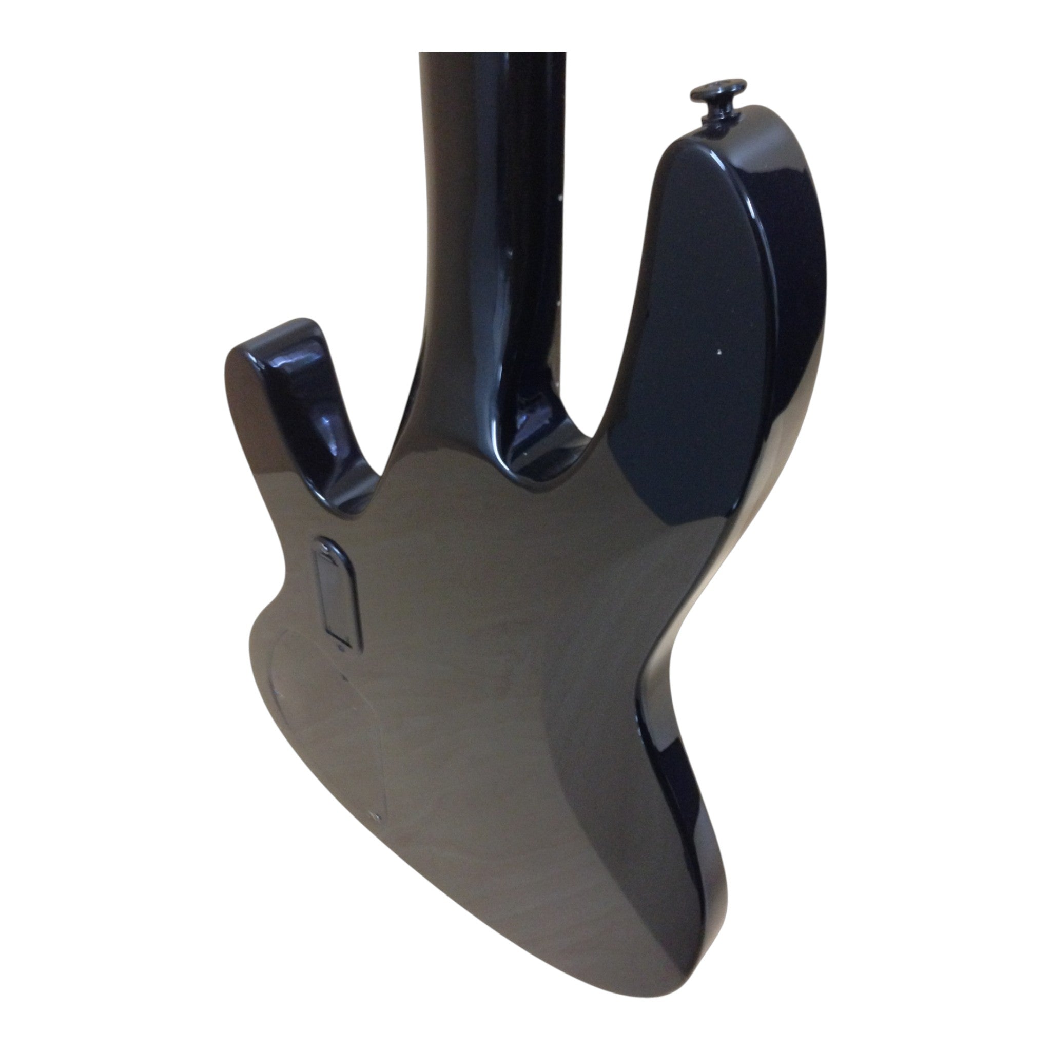 Haze SPB3270BK Fretless 4-String Electric Bass Guitar,Black,Neck-Thru + Free Gig Bag