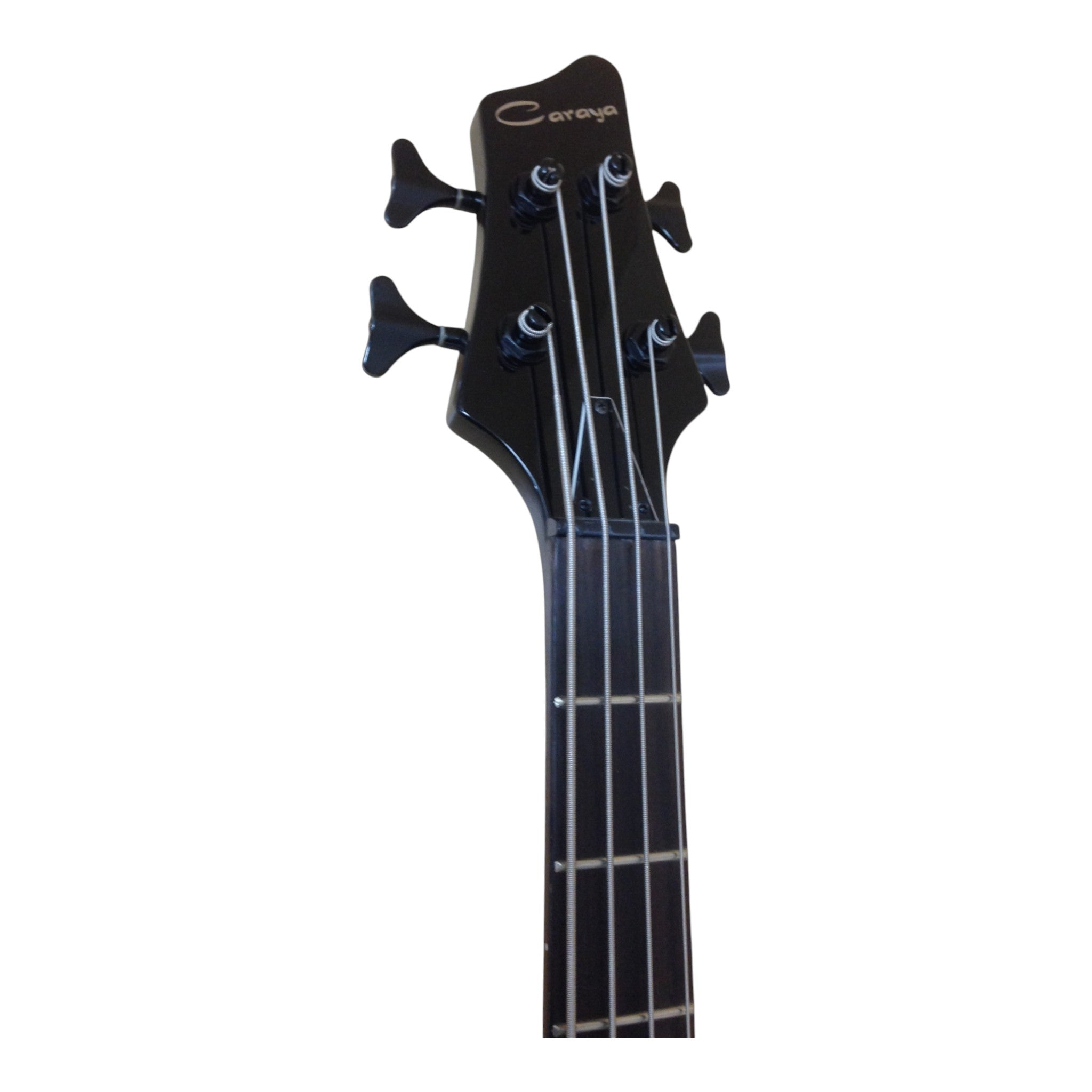 Haze SPB3270BK Fretless 4-String Electric Bass Guitar,Black,Neck-Thru + Free Gig Bag