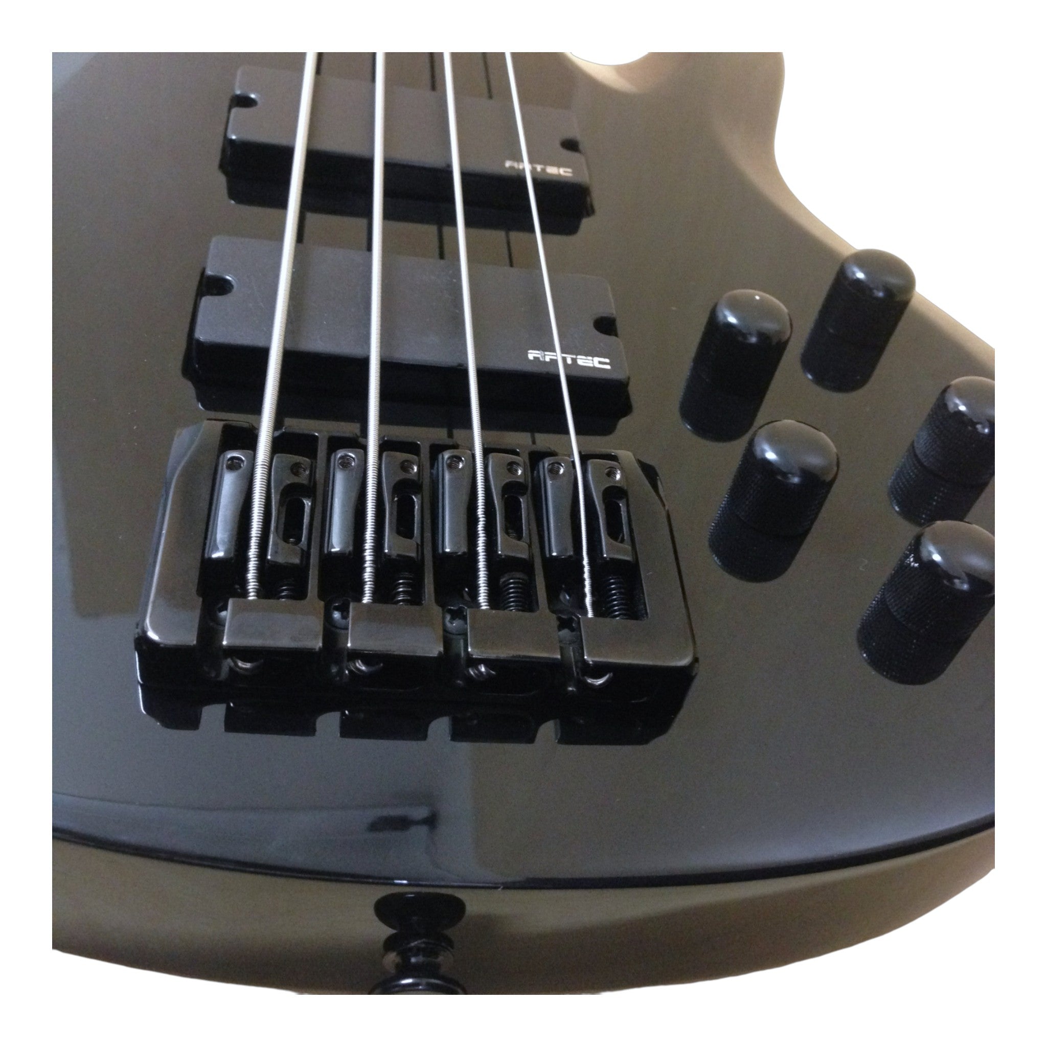 Haze SPB3270BK Fretless 4-String Electric Bass Guitar,Black,Neck-Thru + Free Gig Bag