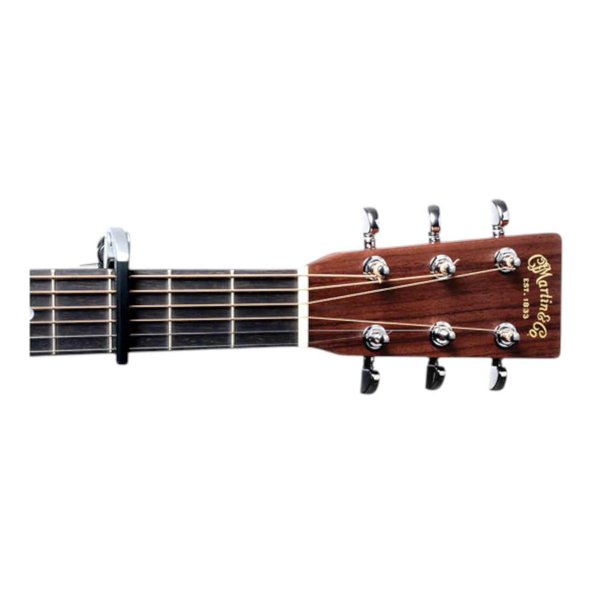 D'Addario PWCP09S Aluminium Adjustable Trigger-Type "Tri-Action" Capo for 6-String Guitars - Silver