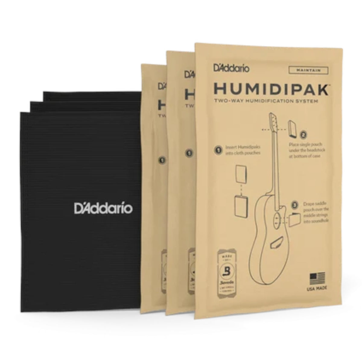 D'Addario PWHPK01 "Humidipak Maintain" Automatic Two-Way Humidity Control System for Guitars