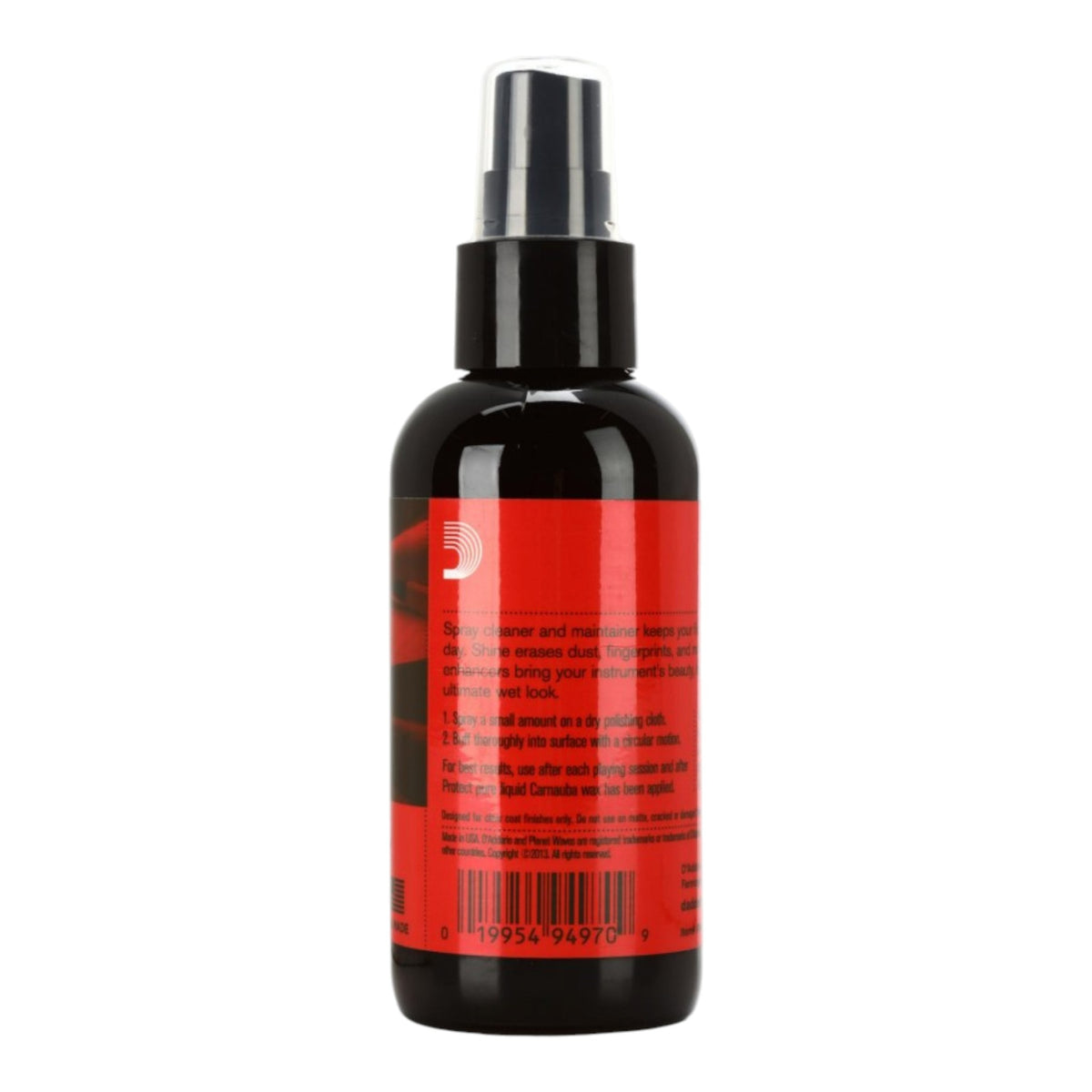 D'Addario PWPL03 "Shine" All-Purpose Spray Cleaner for Clear Coated Instruments - 59.1 ml (2 fl oz) / 118 ml (4 fl oz)