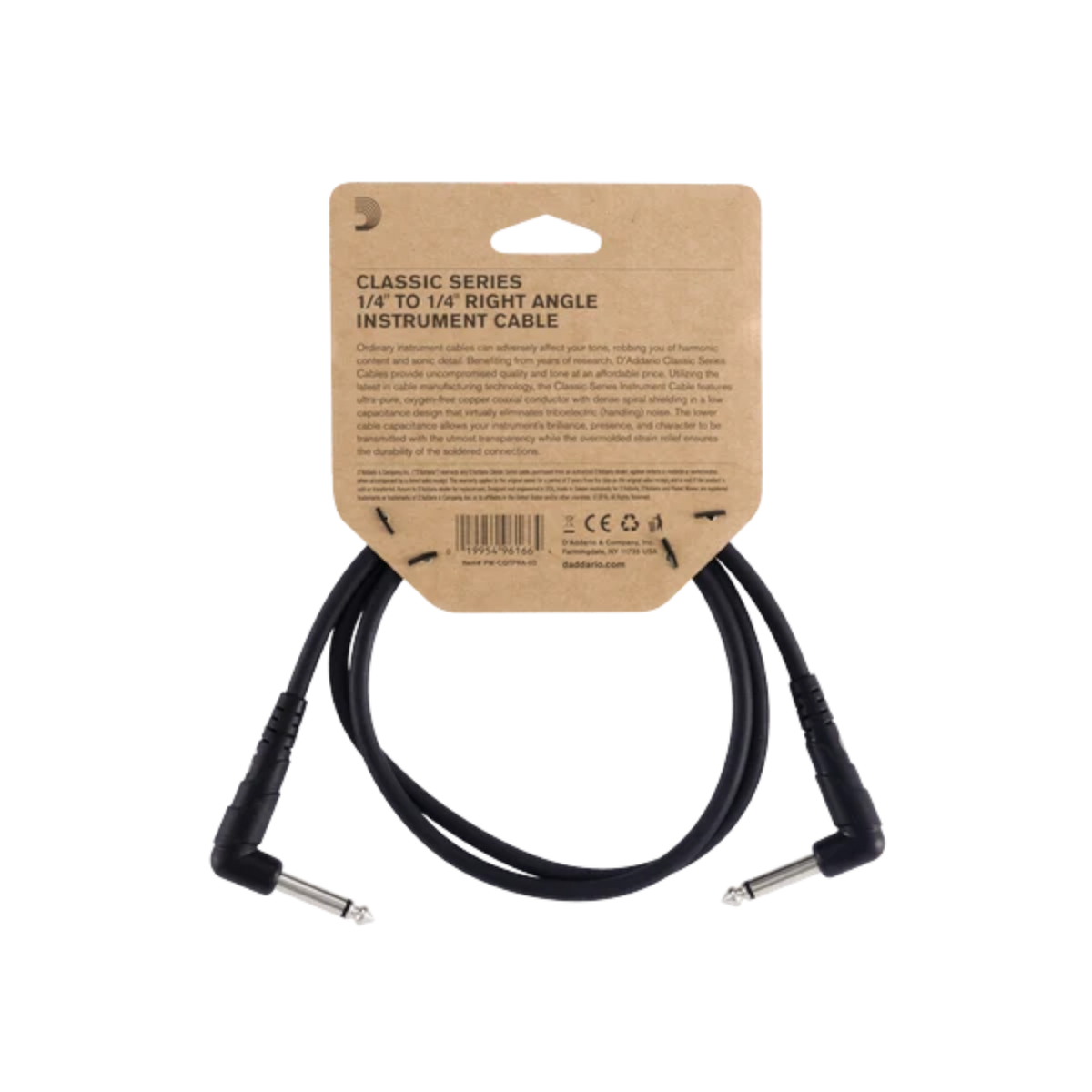 D'Addario Classic Series Patch Cable - Single Cable