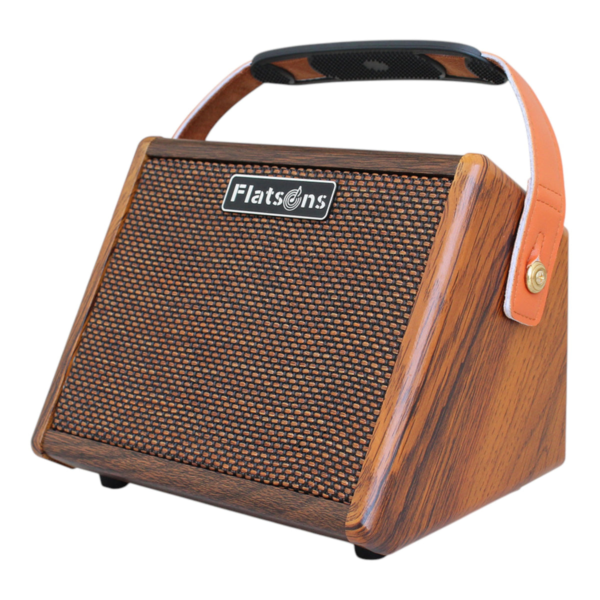 (PREORDER: MID OCT 2026) Flatsons CRUSH15 15W Portable Rechargable Acoustic Guitar Amplifier with Bluetooth & Microphone Input