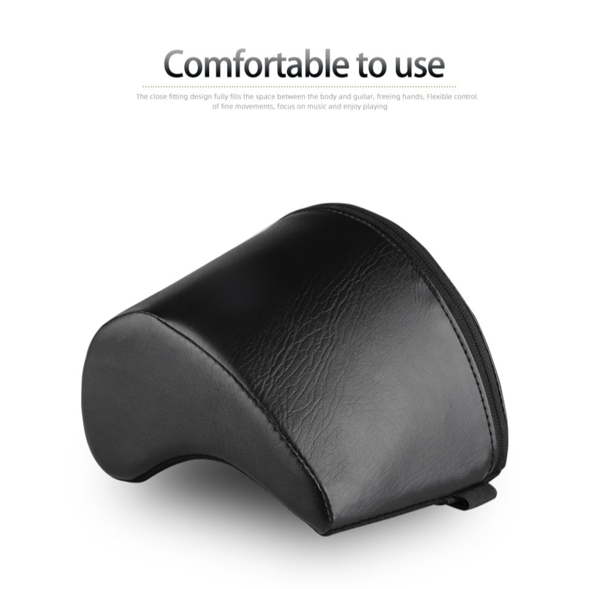 (PREORDER: MID OCT 2026) Flatsons FA60S Ergonomic Acoustic & Classical Guitar Leg Support Cushion in Black