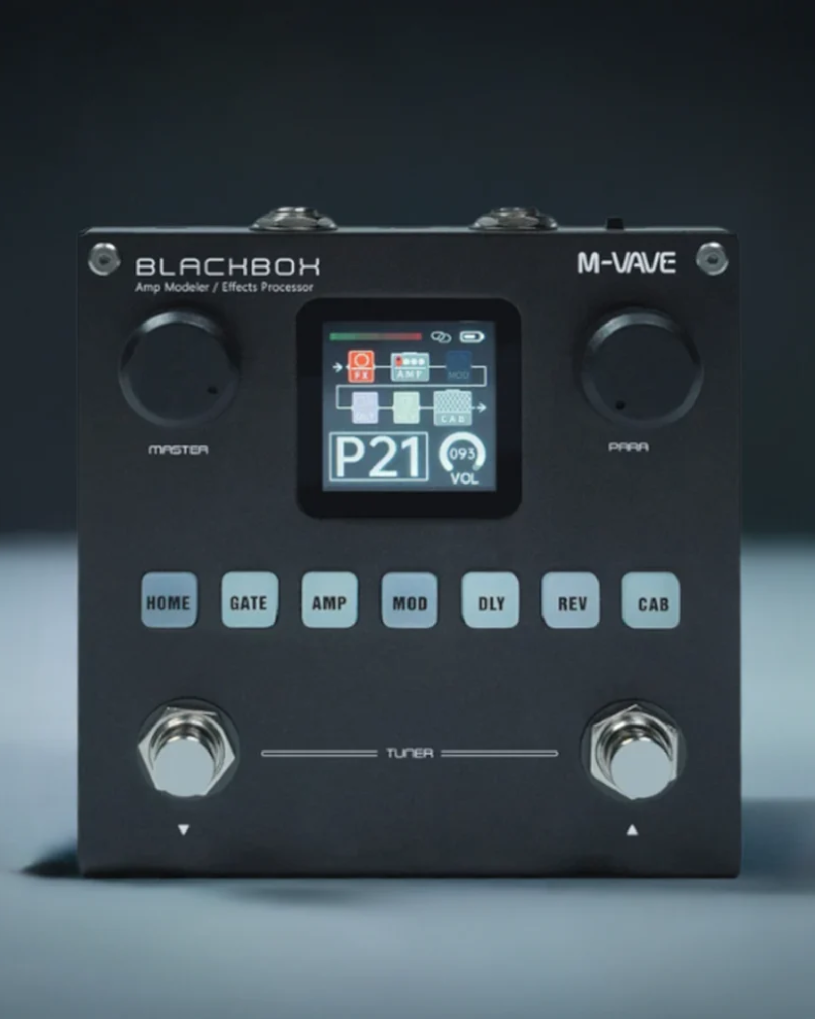 M-Vave BLACKBOX Guitar / Bass Amp Modeller Multi-Effects Processor Rechargeable - BLACKBOX