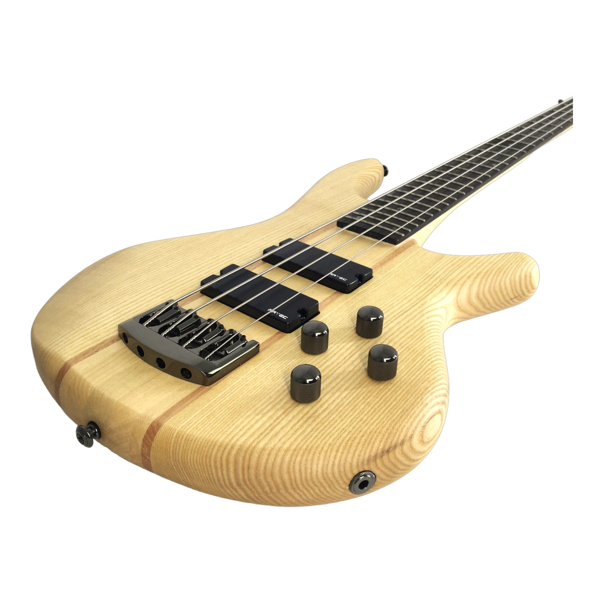 Haze Novara Electric Bass Guitar Premium Ash Maple Body  - Natural B327N