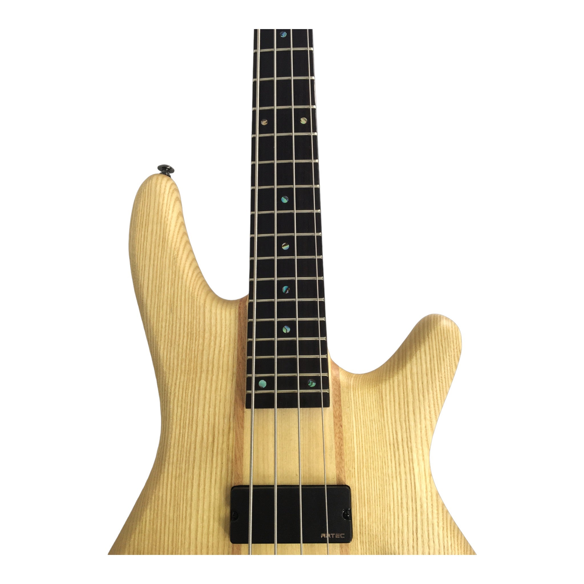 Haze Novara Electric Bass Guitar Premium Ash Maple Body  - Natural B327N