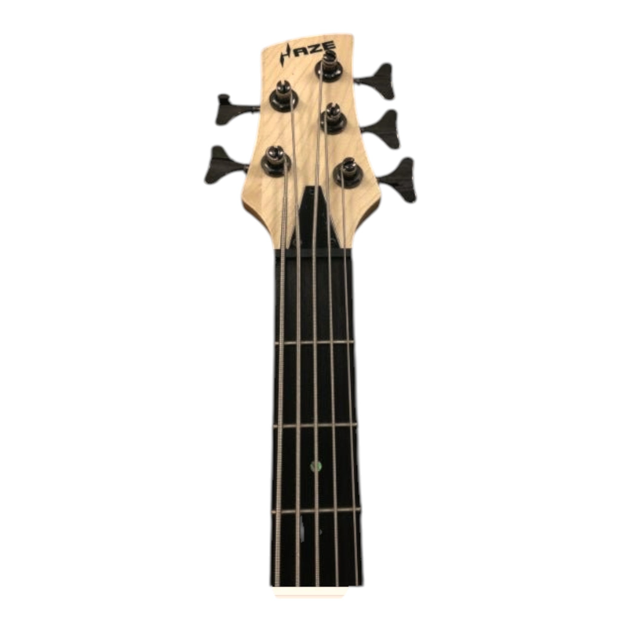 Haze 5-String Active Humbucker Solid Walnut WR Electric Bass Guitar - Natural B337N