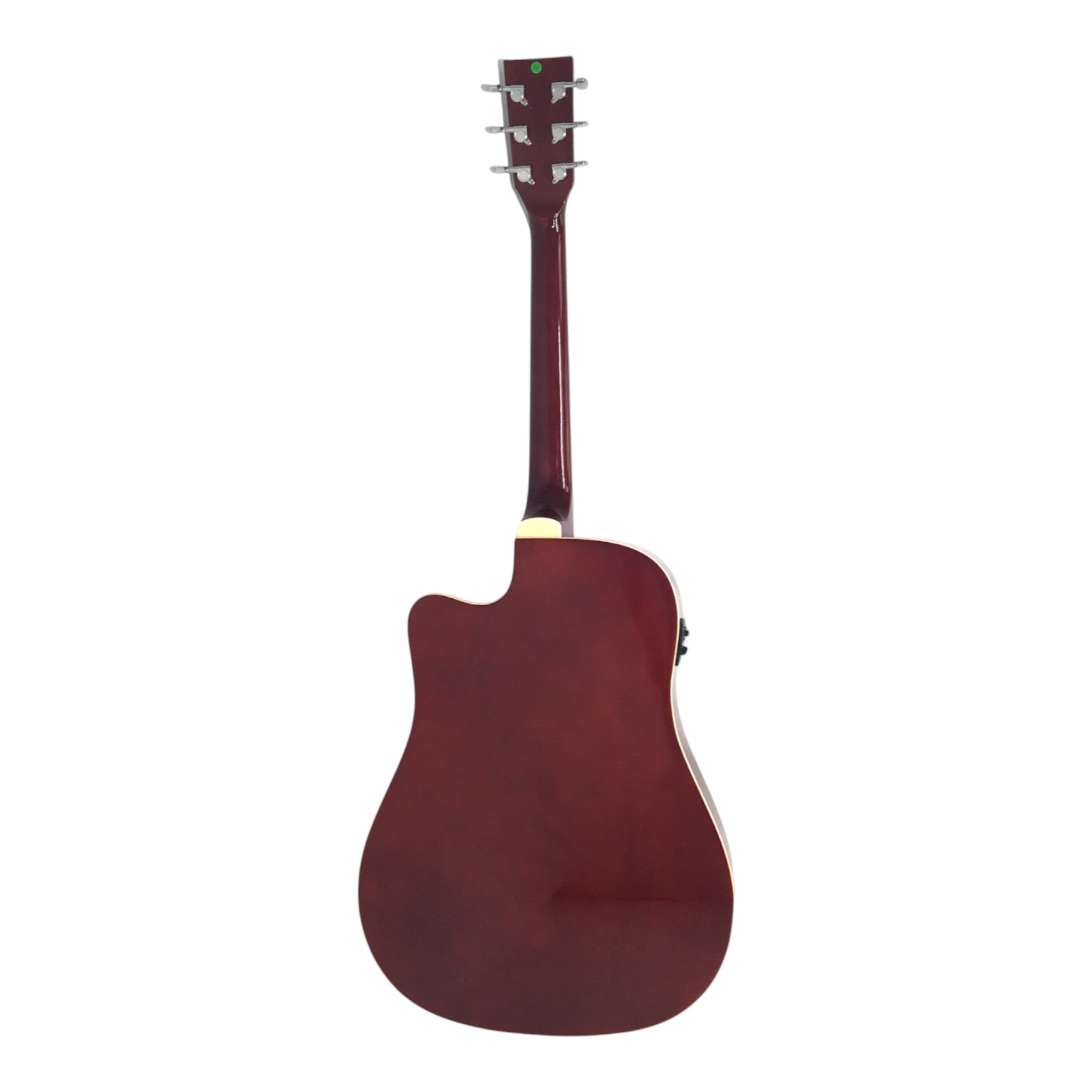 Haze F631BCEQBSGA15T Thin Body Acoustic Guitar, Sunburst, EQ, Cutaway + 15W Amplifier, Free Gig Bag, Picks