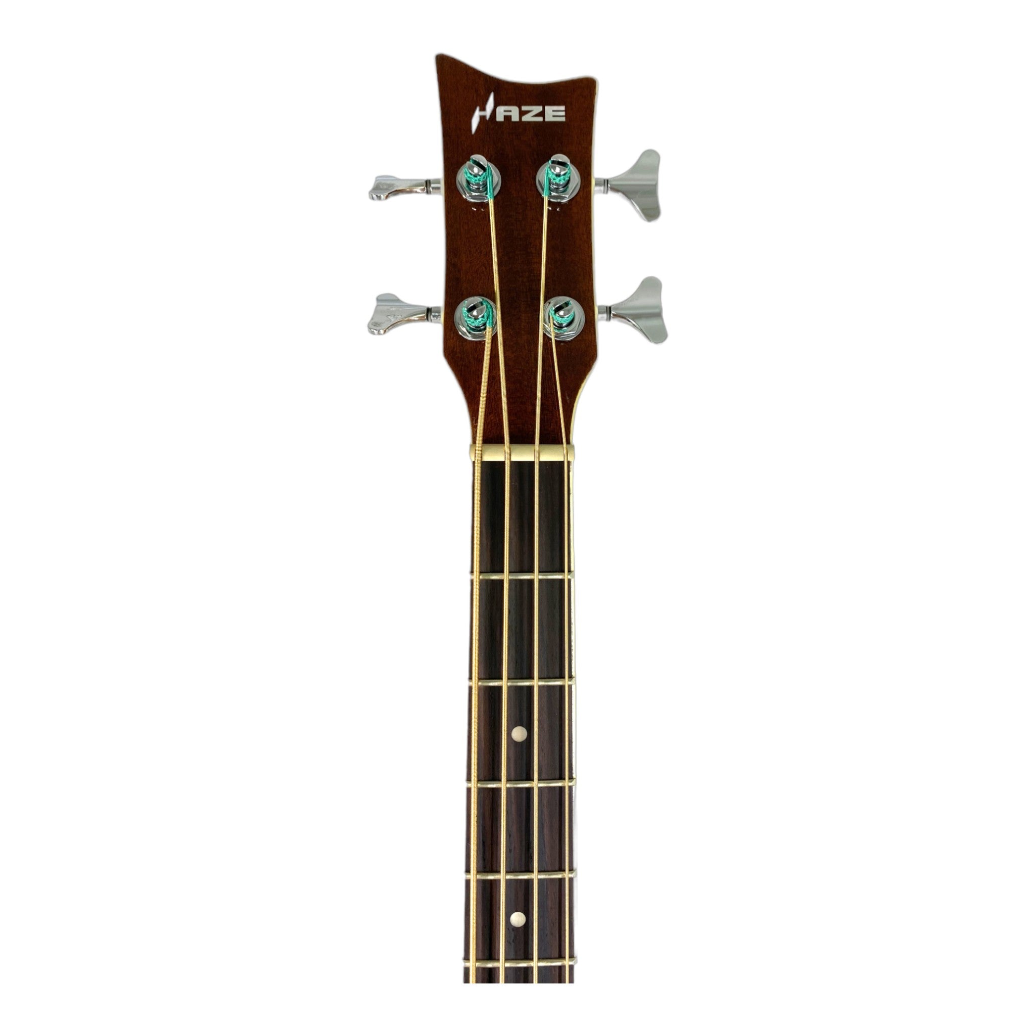 Haze FB711BCEQN34 3/4 4-String Electric-Acoustic Bass Guitar Natural + Free Gig Bag