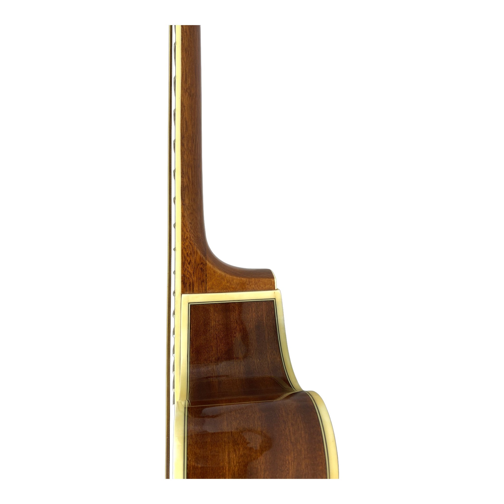 Haze FB711BCEQN34 3/4 4-String Electric-Acoustic Bass Guitar Natural + Free Gig Bag