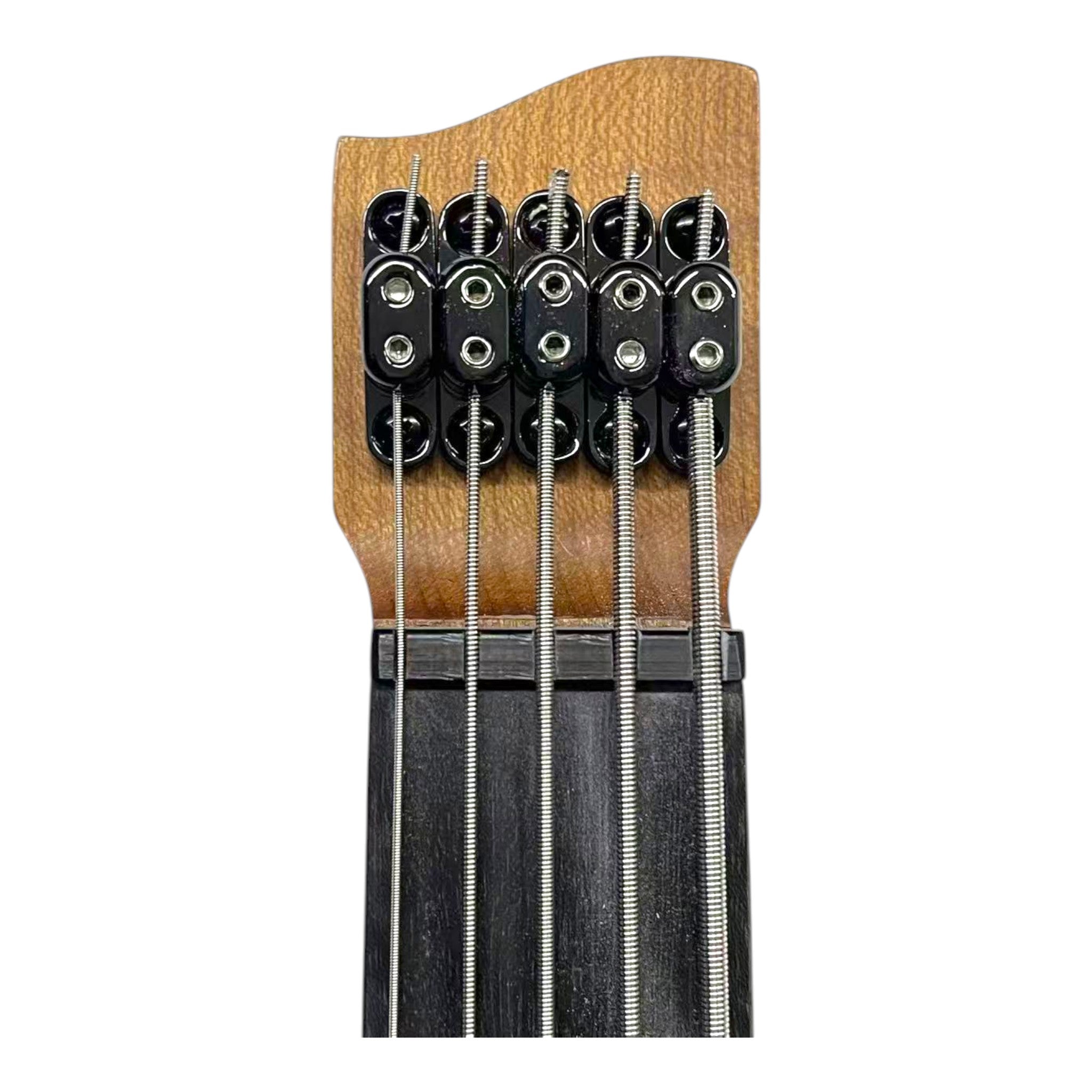 Haze HB5 “Nightwave” Left-Handed Headless 5-String Electric Bass – Active BJ-80 Pickups – Metallic Blueburst – HB5BLLH