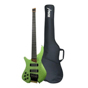 Haze HB5 “Emerald” Left-Handed Headless 5-String Electric Bass – Active BJ-80 Pickups – Snowflake Green – HB5SGLH