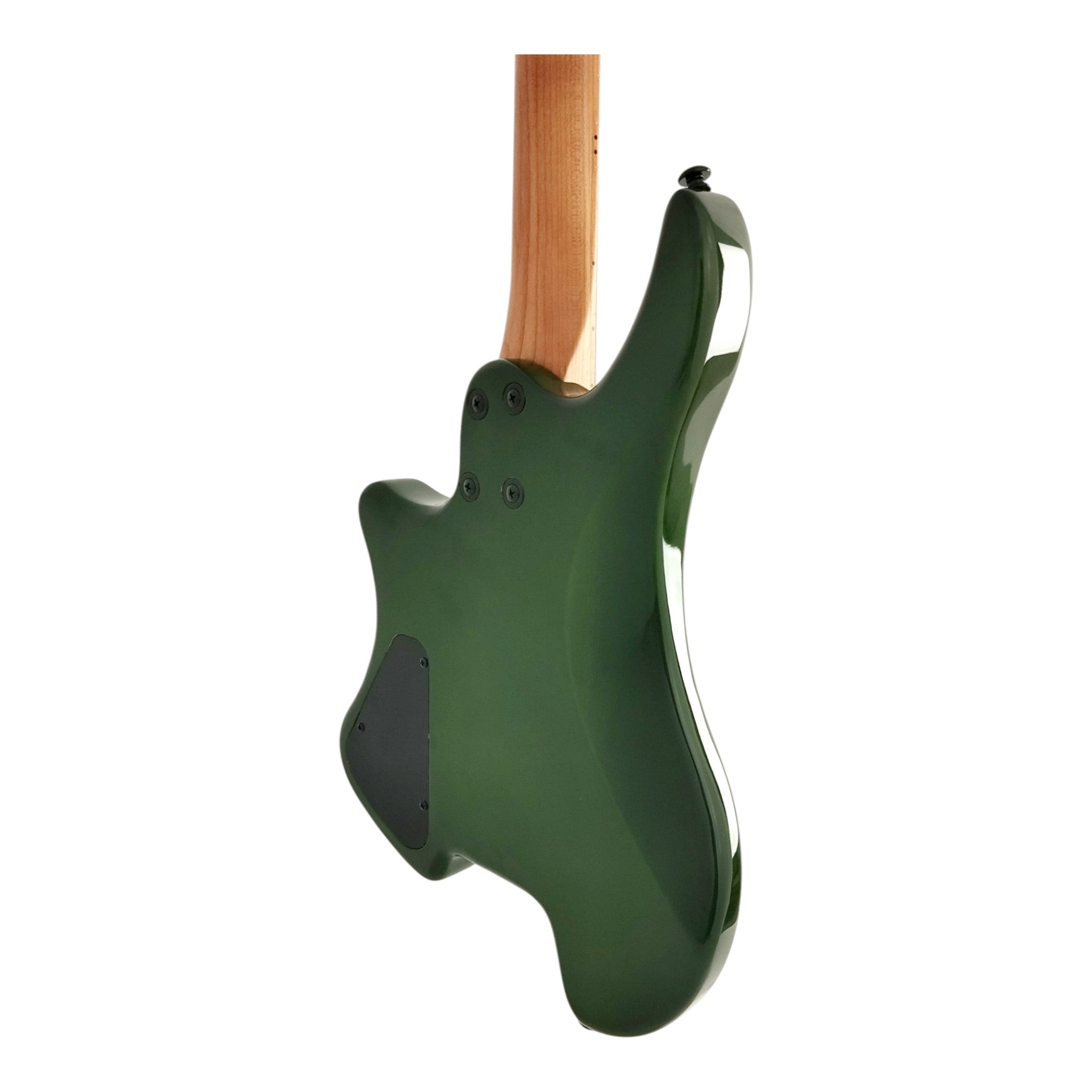 Haze HL1A Deep Green Headless Electric Guitar with Dual Humbuckers