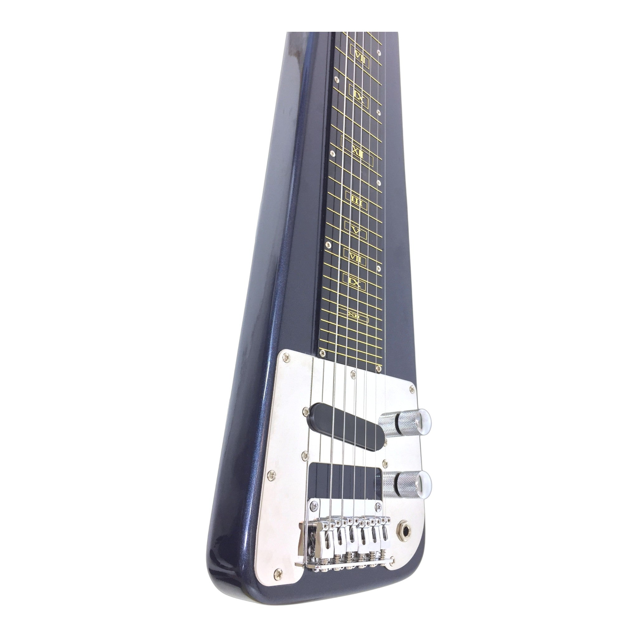 Haze HSLT1930 Metallic Blue Lap Steel Electric Guitar + 10W Amp. (Optional)
