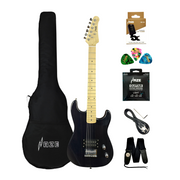 Haze HST01 "Asteroid" Black 3/4 Size Student Electric Guitar