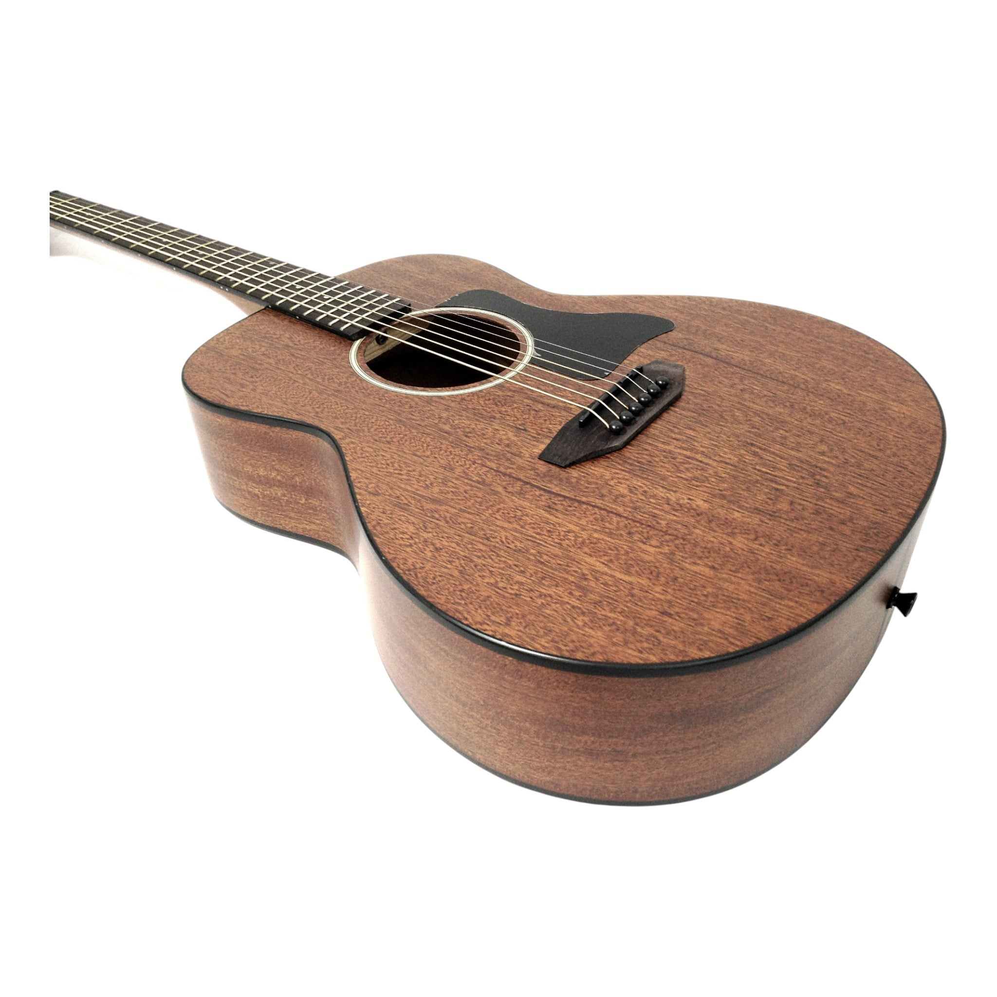 Haze HSTML 34"/36" Traveler Arched-Back Thin-V Neck Acoustic Guitar - Natural