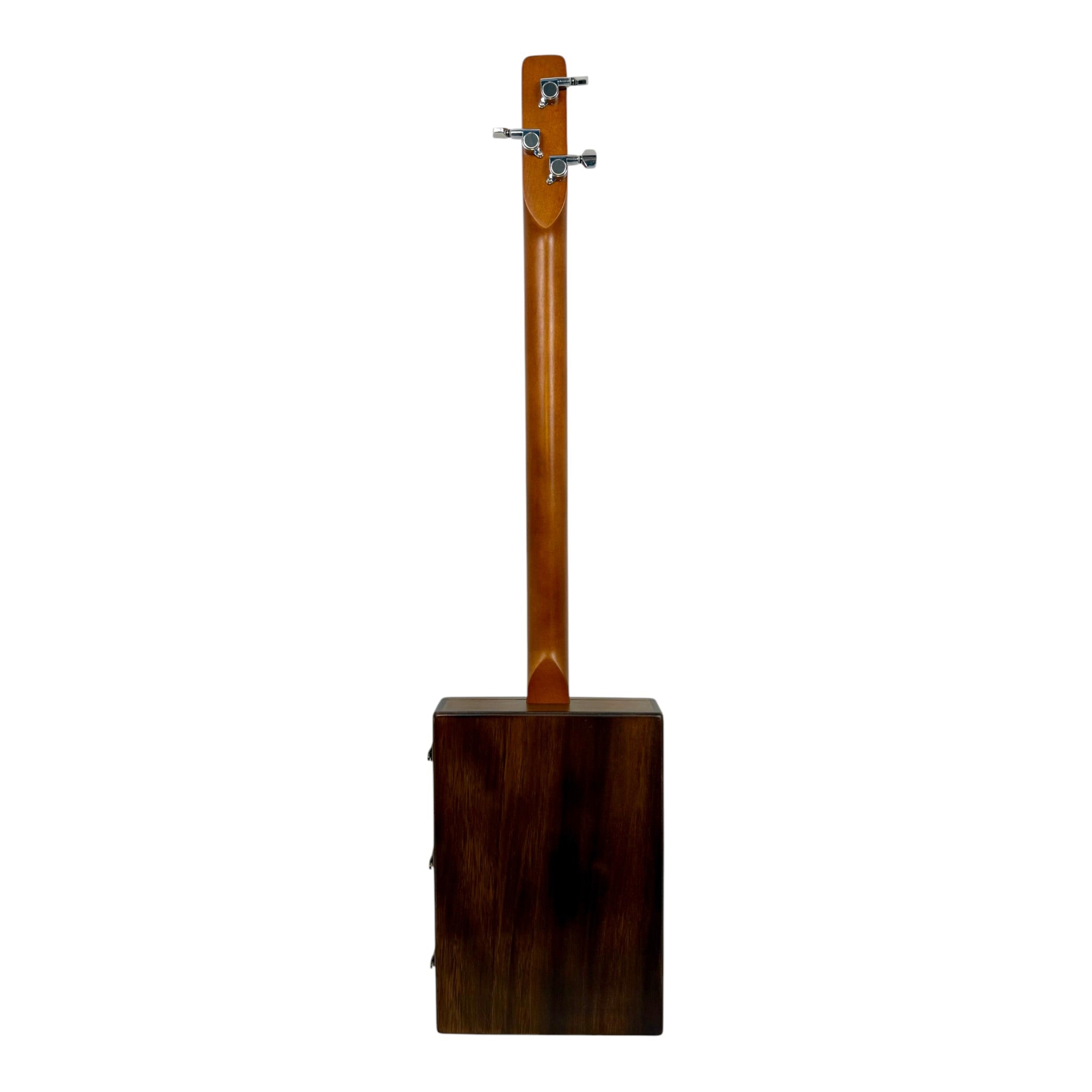 Haze HX58 "Royal" Mahogany Body 3-String Electric Cigar Box Guitar Complete DIY Kit - Passive Single Coil Pickup