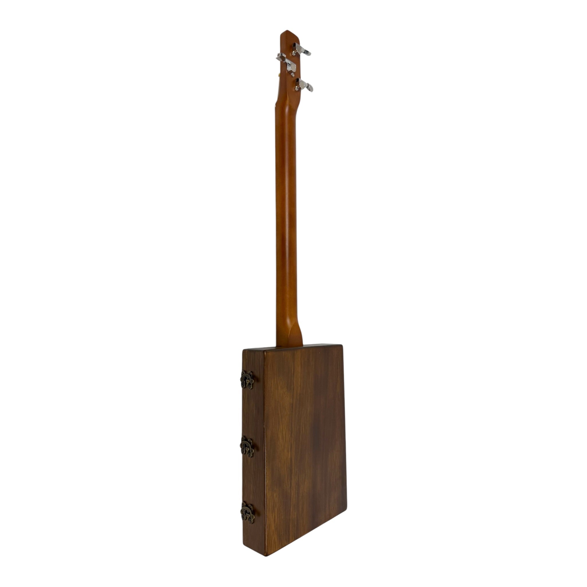 Haze HX58 "Royal" Mahogany Body 3-String Electric Cigar Box Guitar Complete DIY Kit - Passive Single Coil Pickup