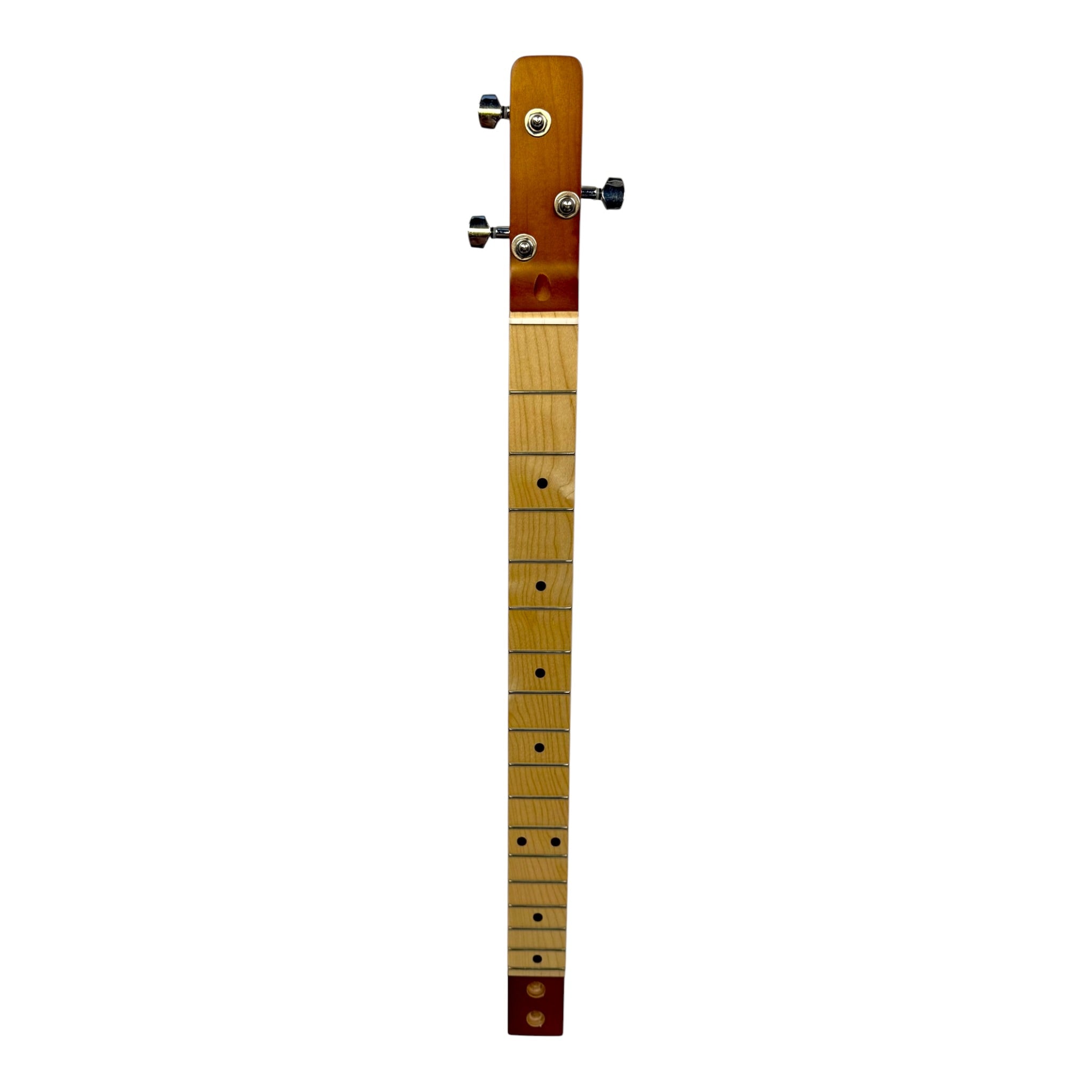 Haze HX58 "Royal" Mahogany Body 3-String Electric Cigar Box Guitar Complete DIY Kit - Passive Single Coil Pickup