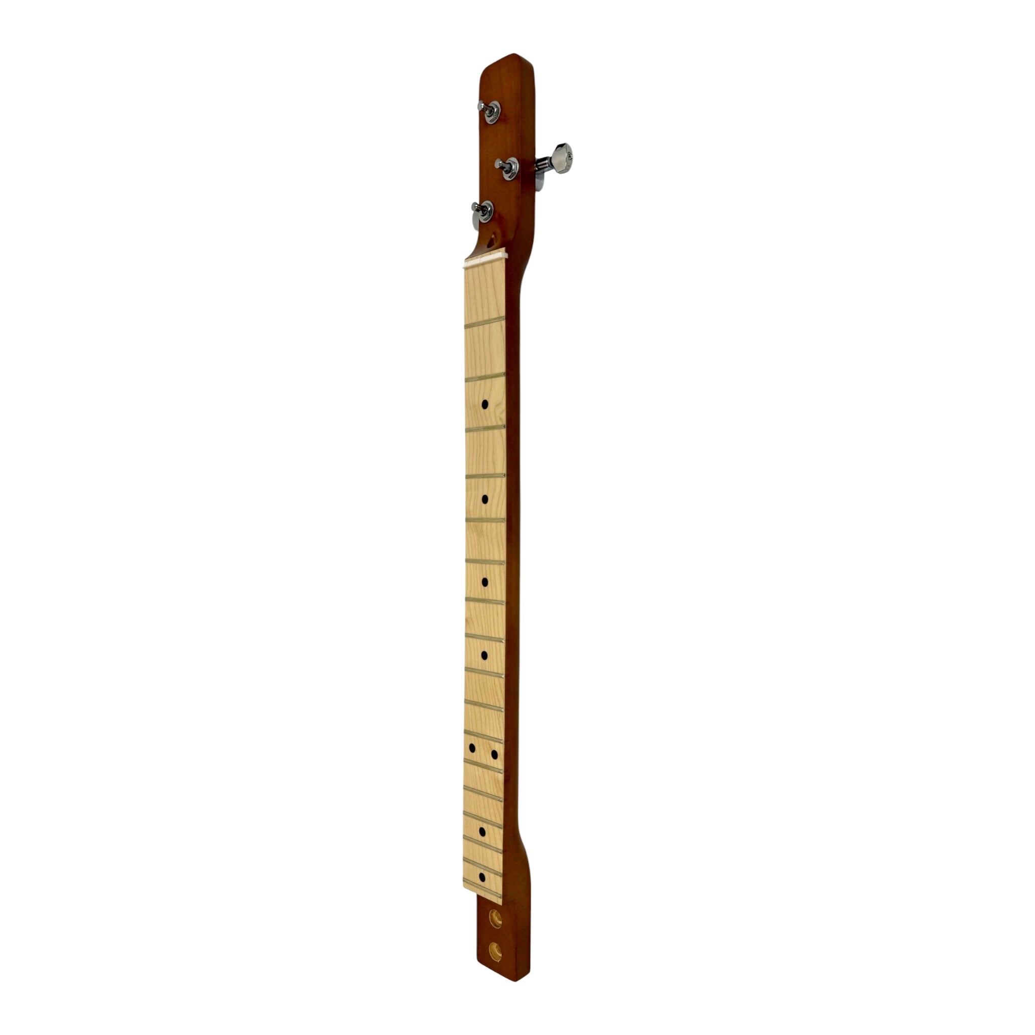 Haze HX58 "Royal" Mahogany Body 3-String Electric Cigar Box Guitar Complete DIY Kit - Passive Single Coil Pickup