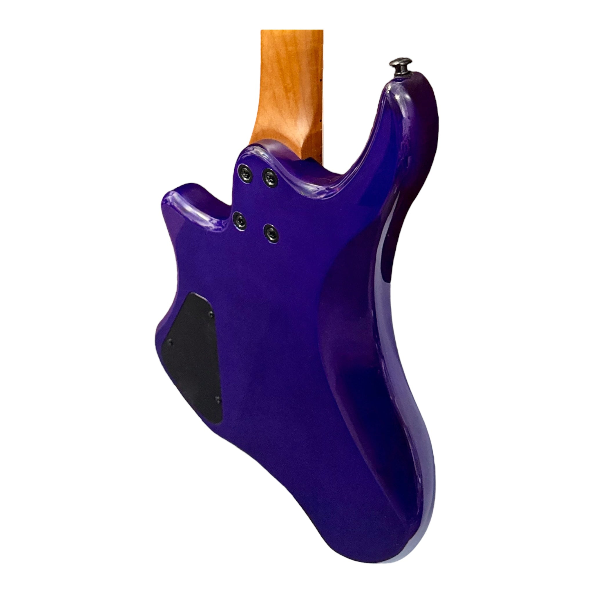 Haze HL1A Deep Purple Headless Electric Guitar with Split Coil