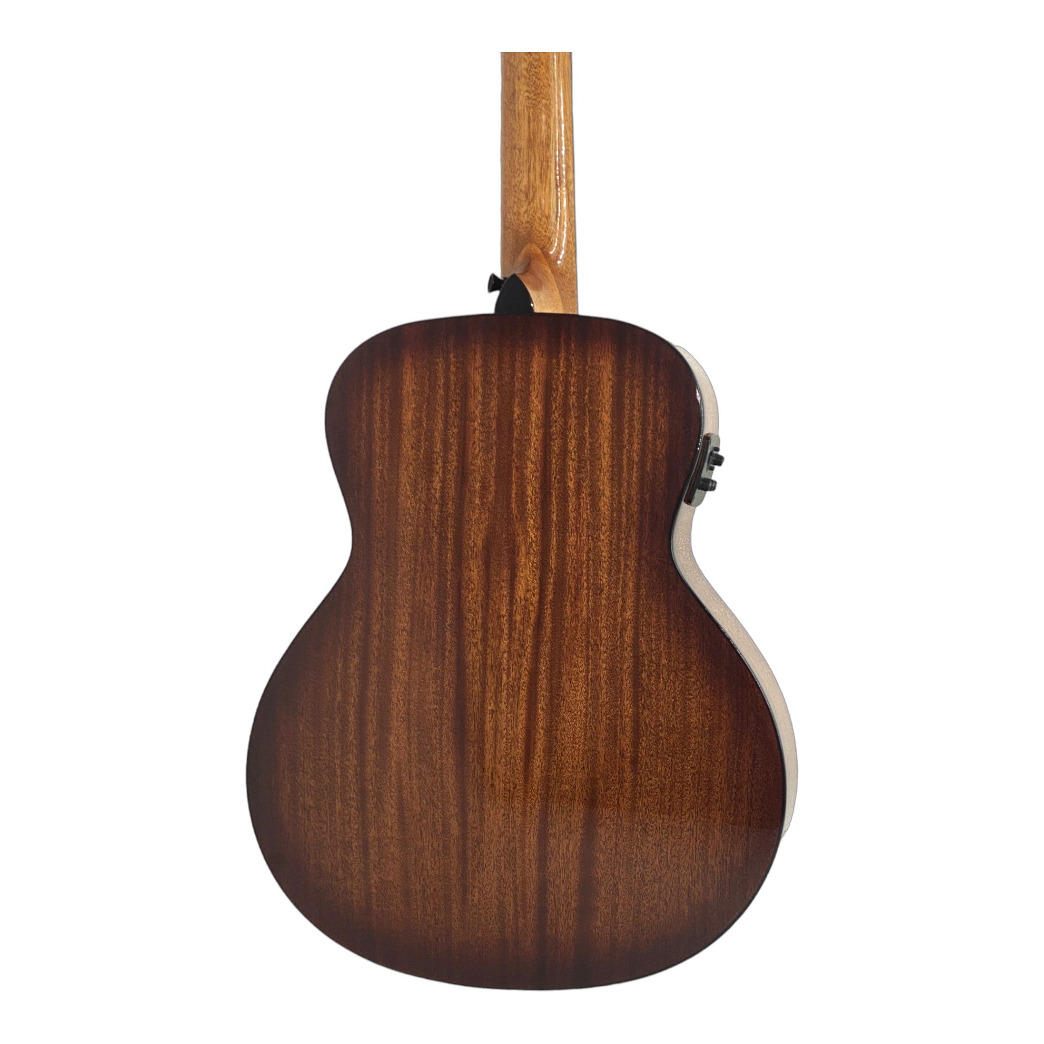 Haze 37" Solid Koa Top Height Adjustable Saddle Acoustic Bass Guitar - Natural HZMINISEBKOA