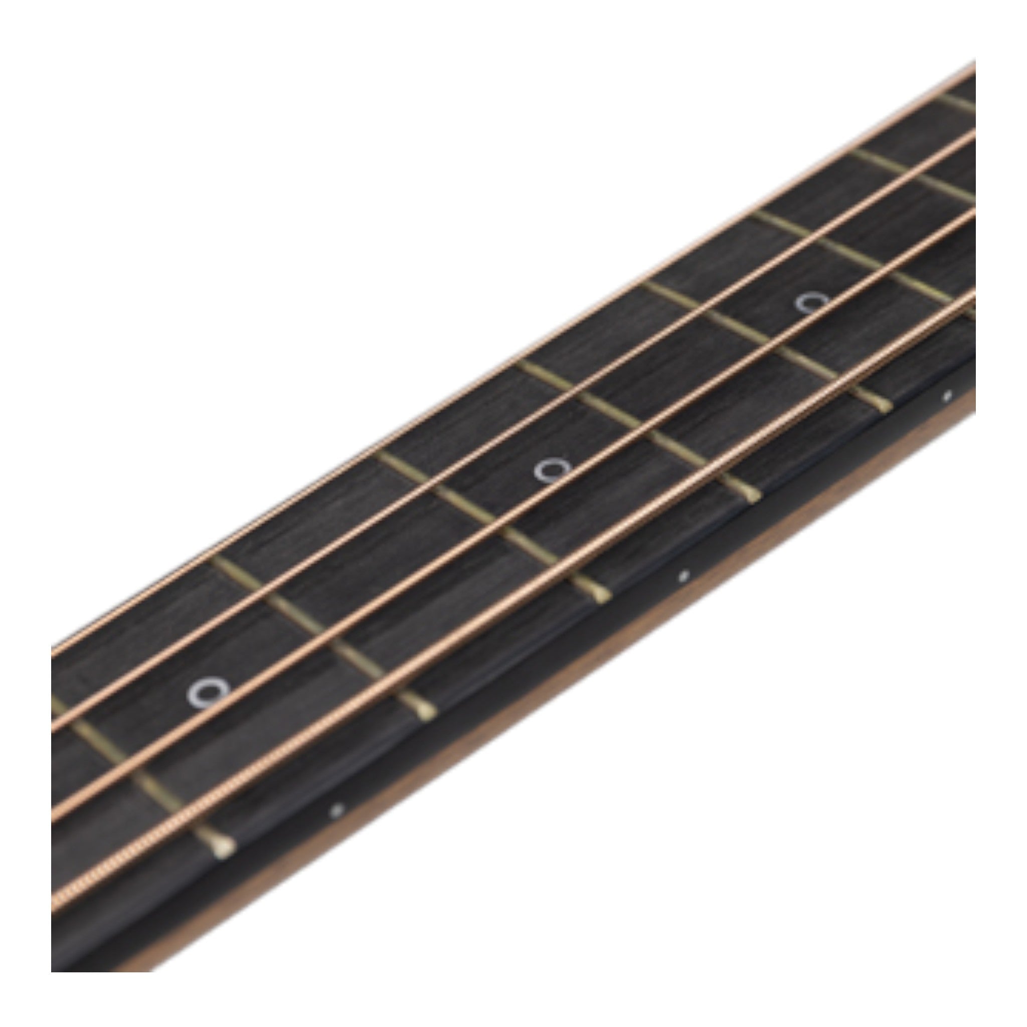 Haze 37" Solid Mahogany Top Height Adjustable Saddle Acoustic Bass Guitar - Natural HZMINISEBMH