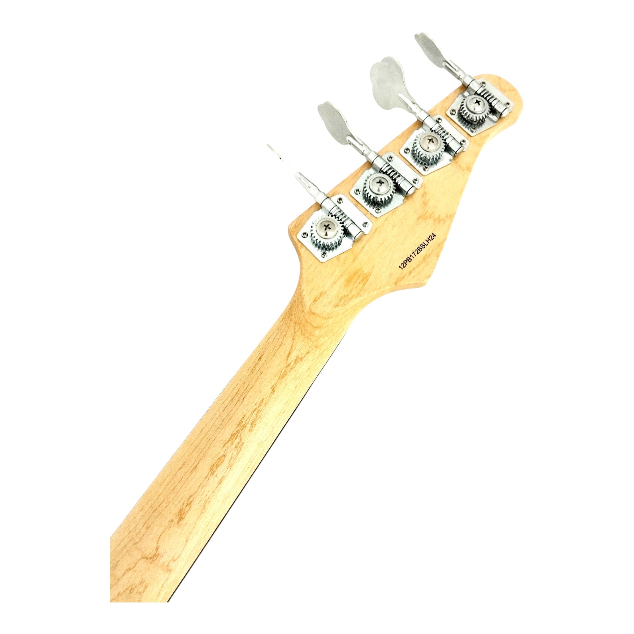 Haze Left Handed Basswood Sunburst Electric Bass Guitar - PB172BSLH  with Accessories and Haze CUBEBABY Portable Multifunctional Bass (Optional)