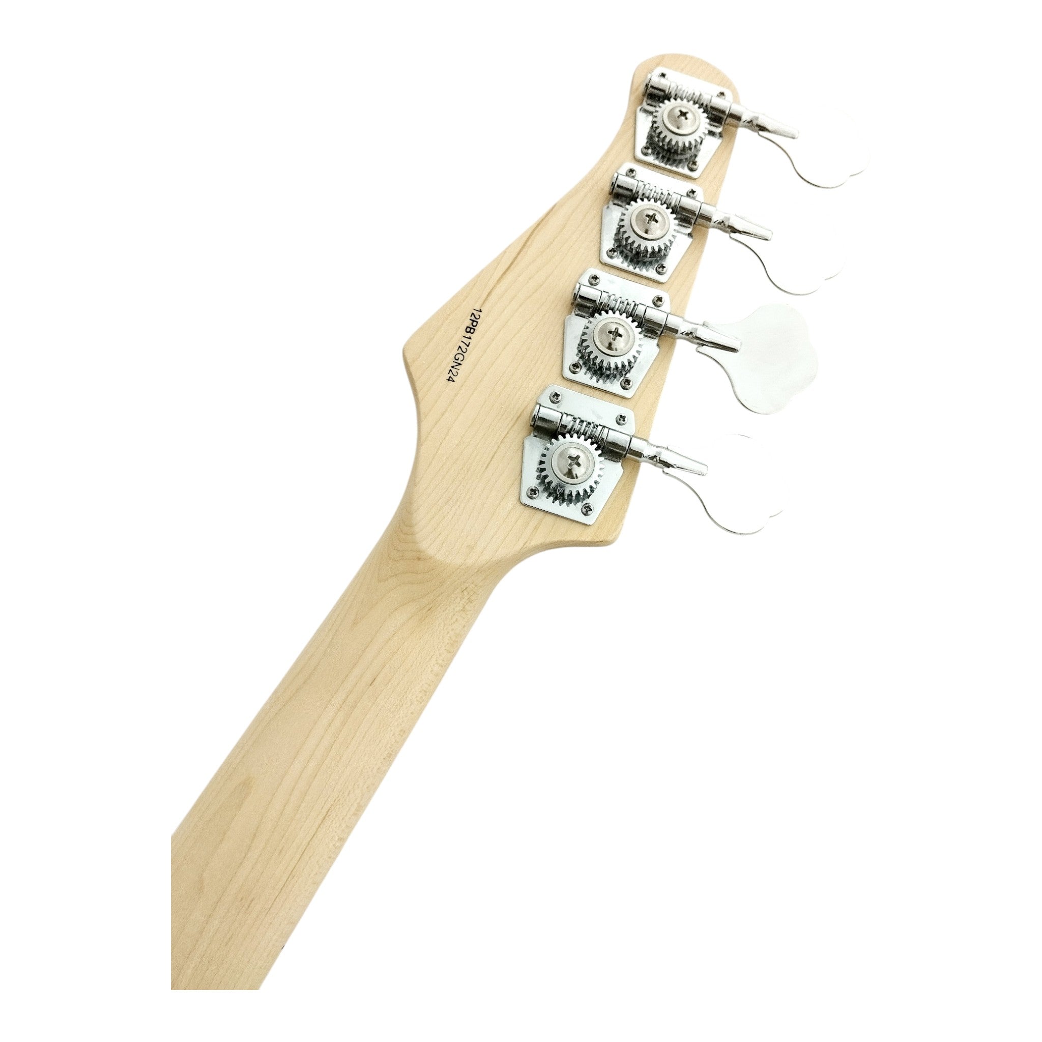 Haze Basswood Seafoam Green Electric Bass Guitar - Surf Green PB172GN  with Accessories and Haze CUBEBABY Portable Multifunctional Bass (Optional)