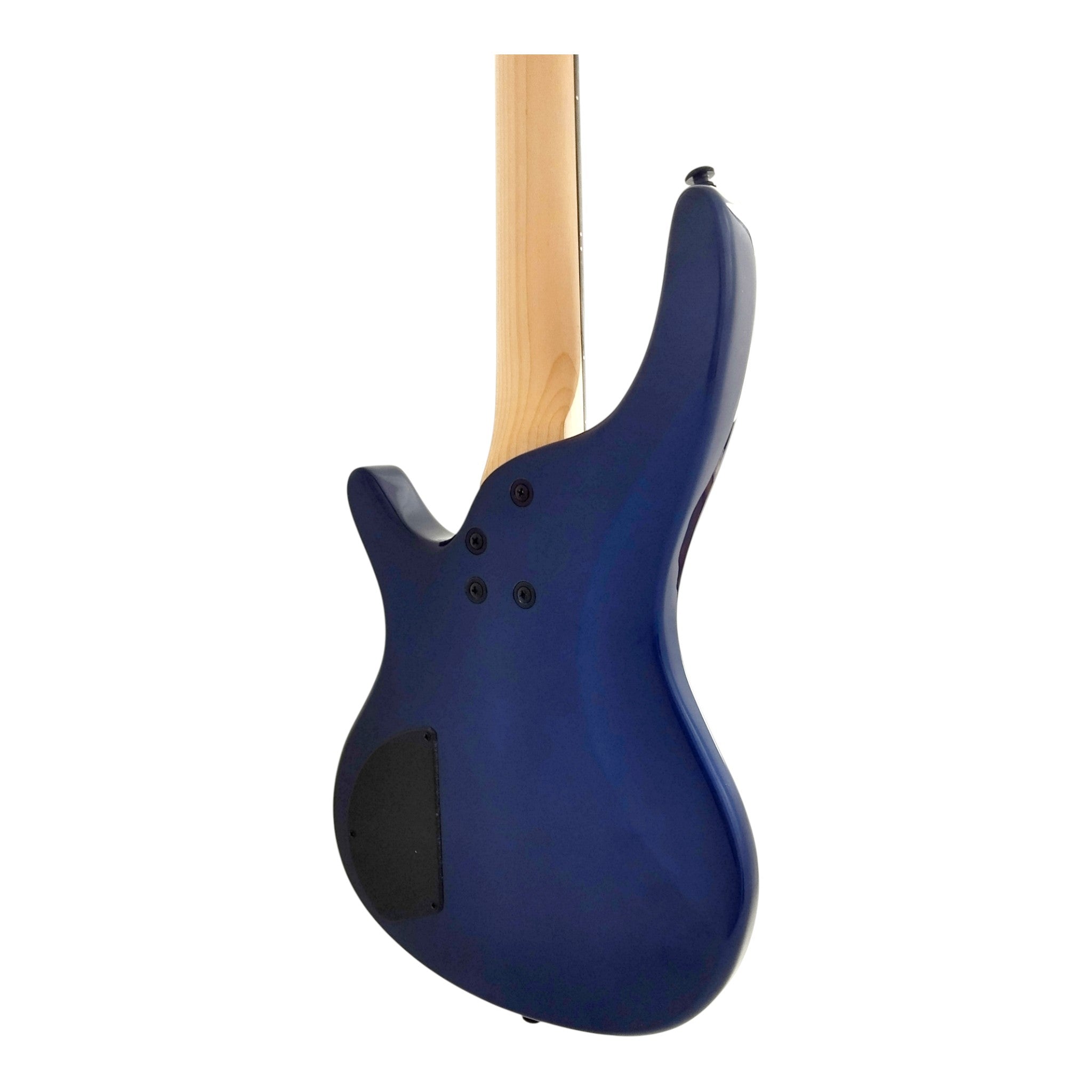 1/2 Size HAZE Electric Bass Guitar, Navy Metallic Blue 24 Frets, SBG385JB34