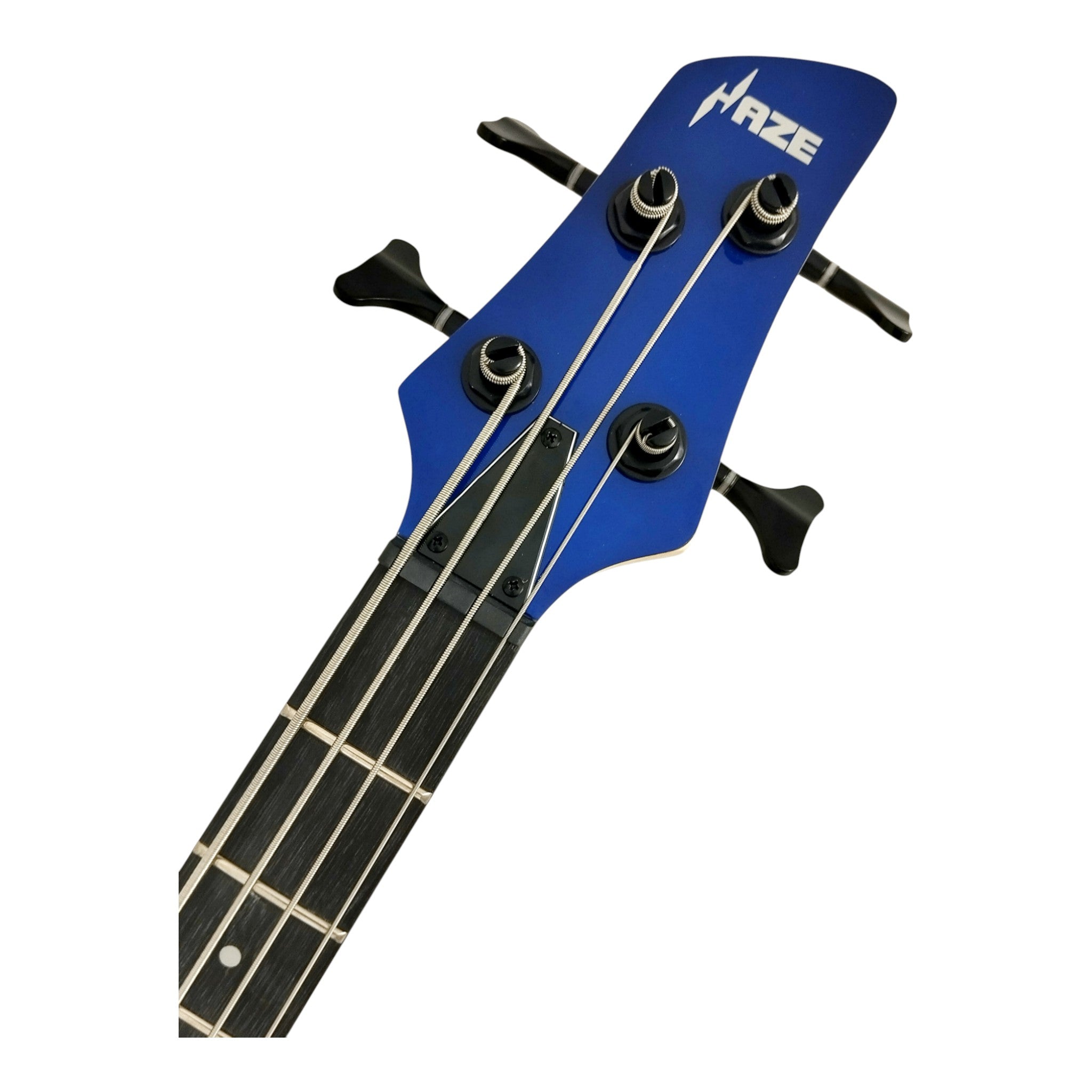 1/2 Size HAZE Electric Bass Guitar, Navy Metallic Blue 24 Frets, SBG385JB34