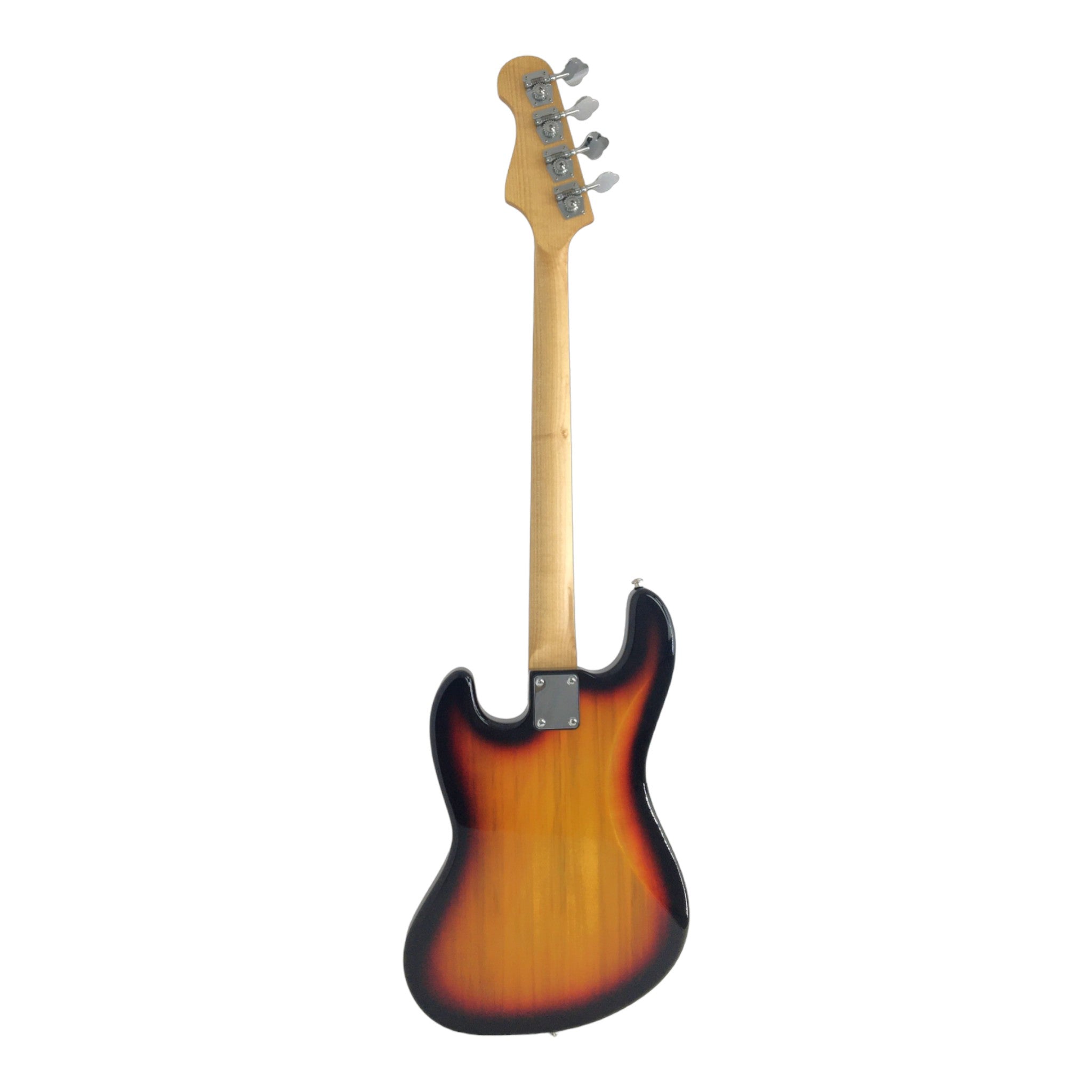 Haze Single-Coil Solid Basswood J-Style Electric Bass Guitar - Sunburst SBG387BS