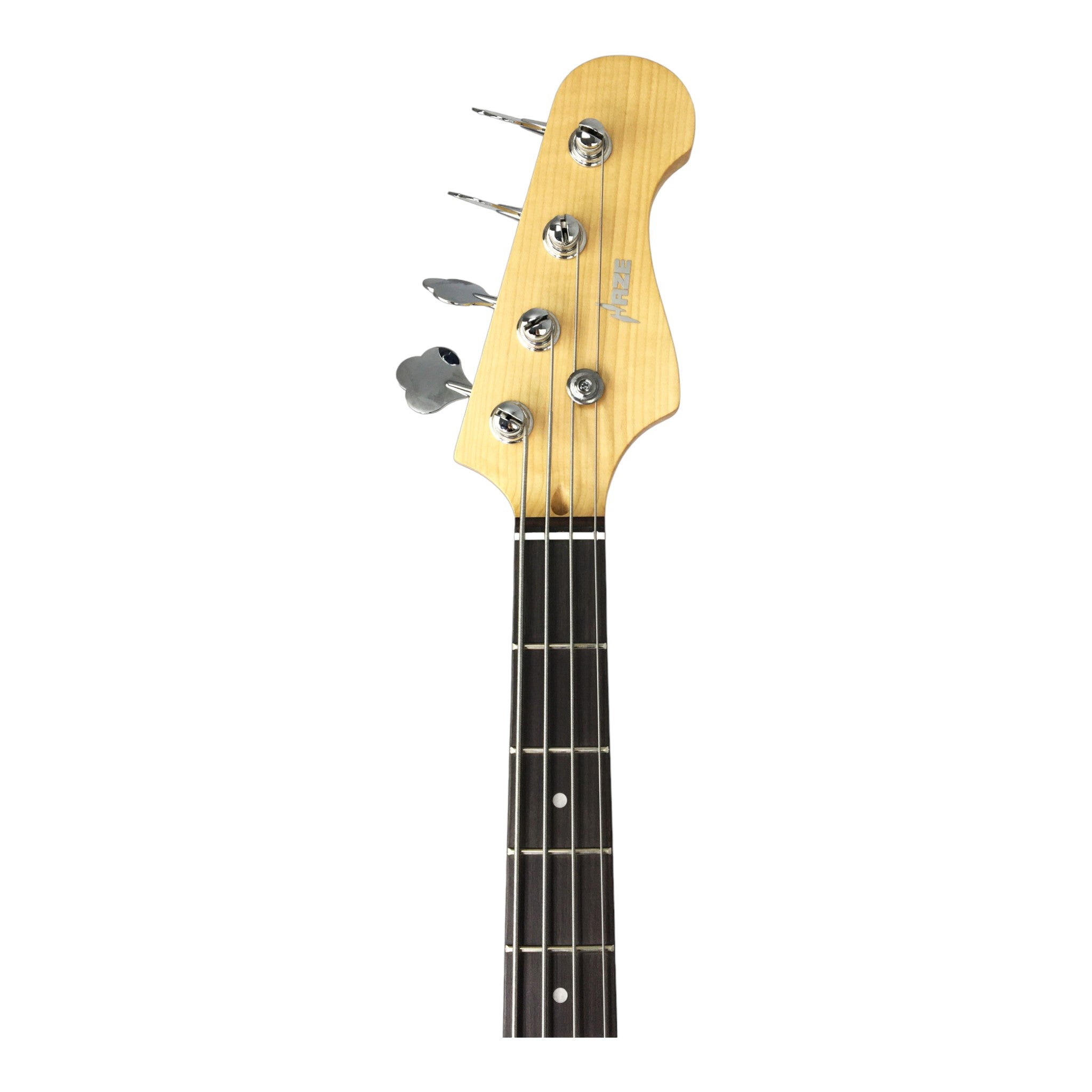 Haze Single-Coil Solid Basswood J-Style Electric Bass Guitar - Sunburst SBG387BS