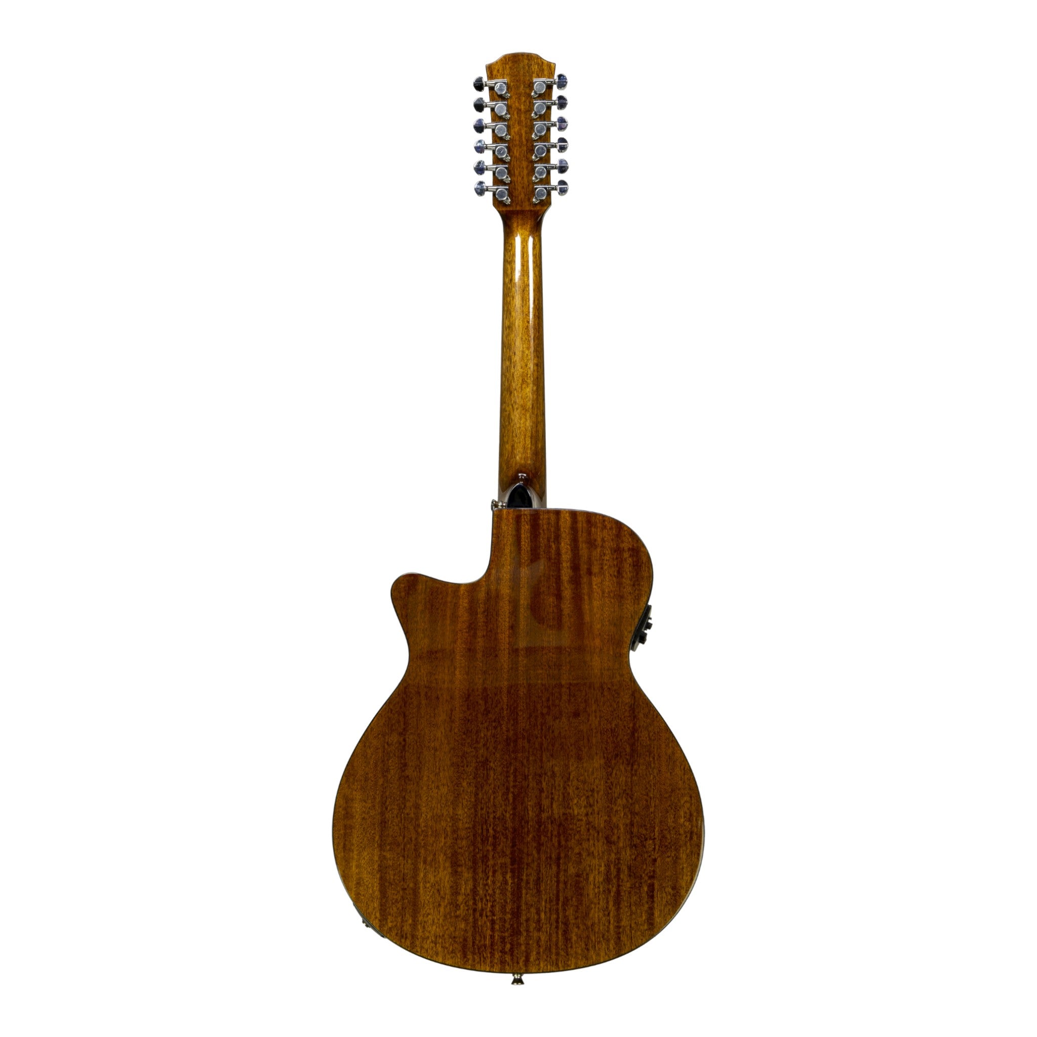 Haze SDG82712CEQN 12-String Acoustic-Electric Guitar with Height Adjustable Saddle - Natural