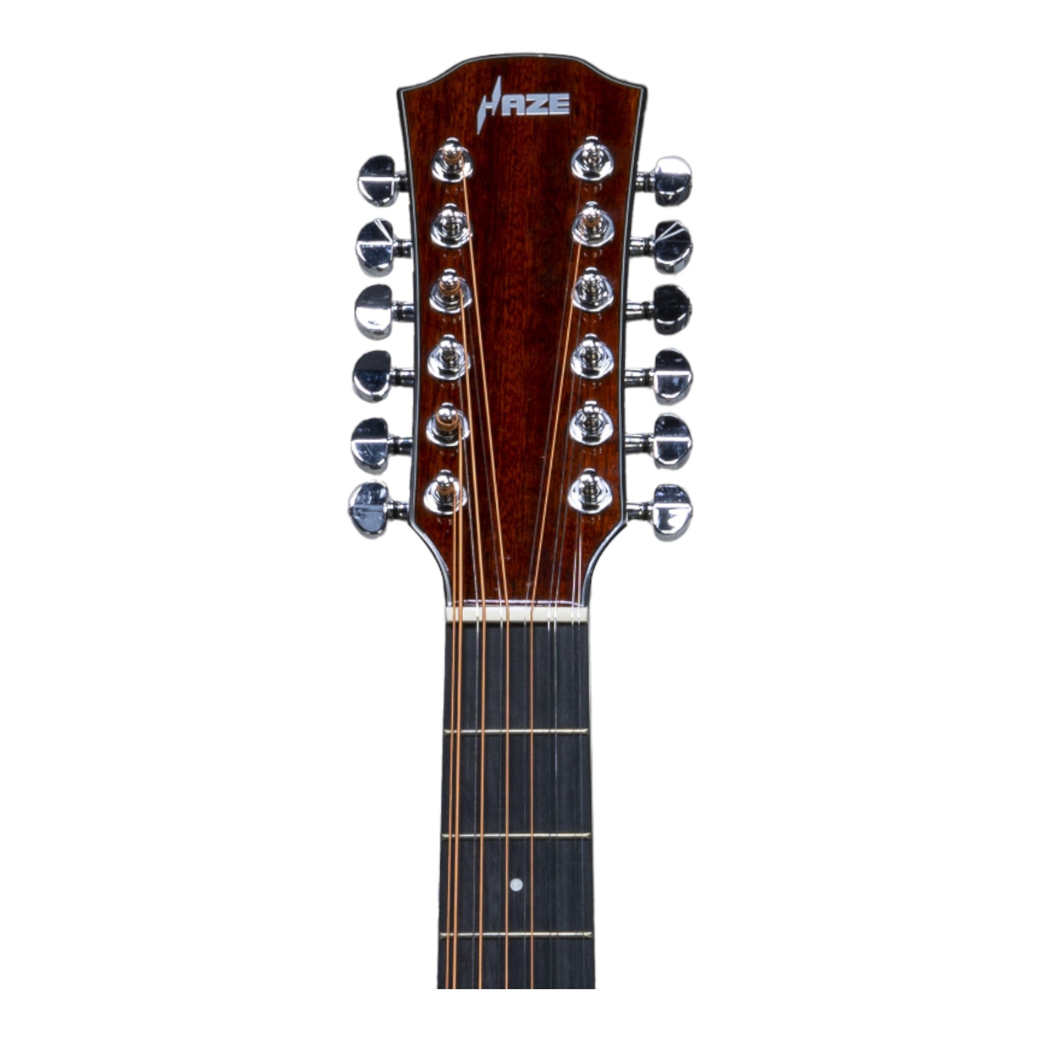 Haze SDG82812CHEQSN Hybrid Acoustic – Electric 12 string Guitars Humbucker Saddle Height Adjustable - Natural