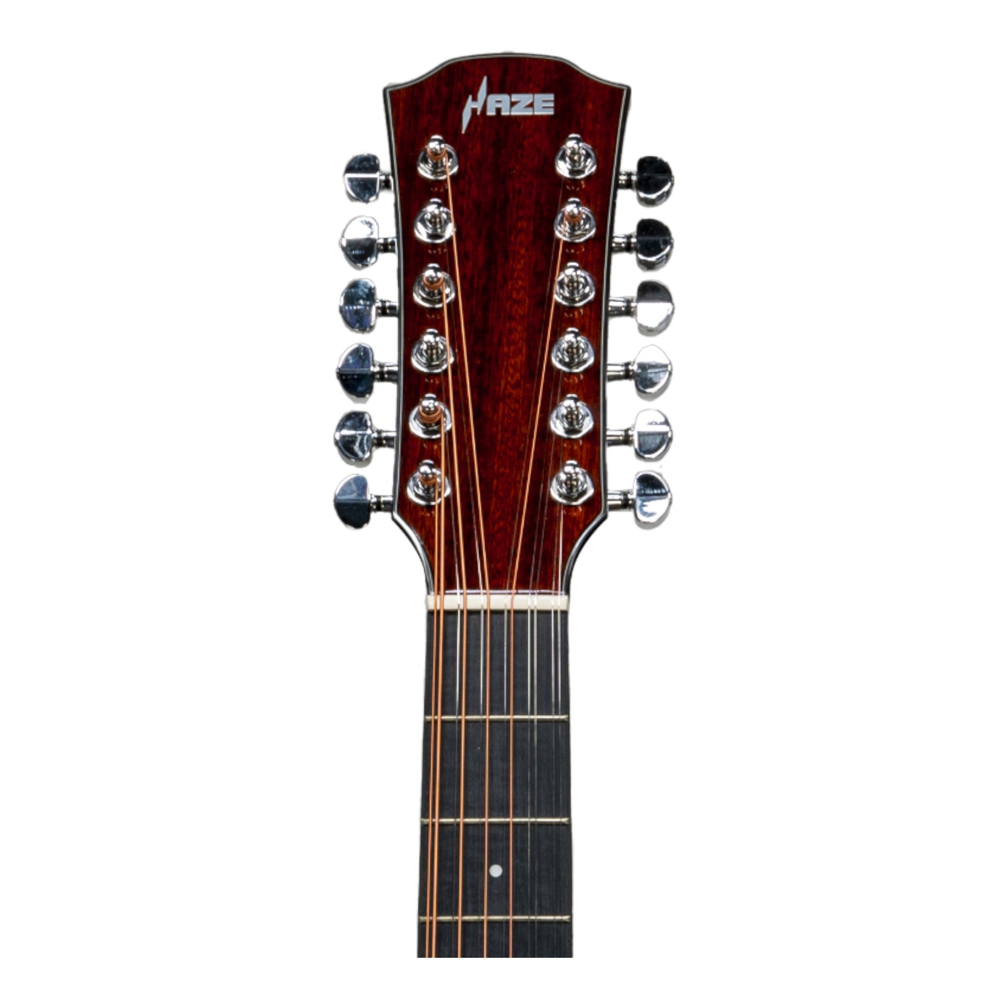 Haze SDG82712CEQSNVBT 12-String Solid Spruce Acoustic-Electric Guitar with Height Adjustable Saddle - Natural