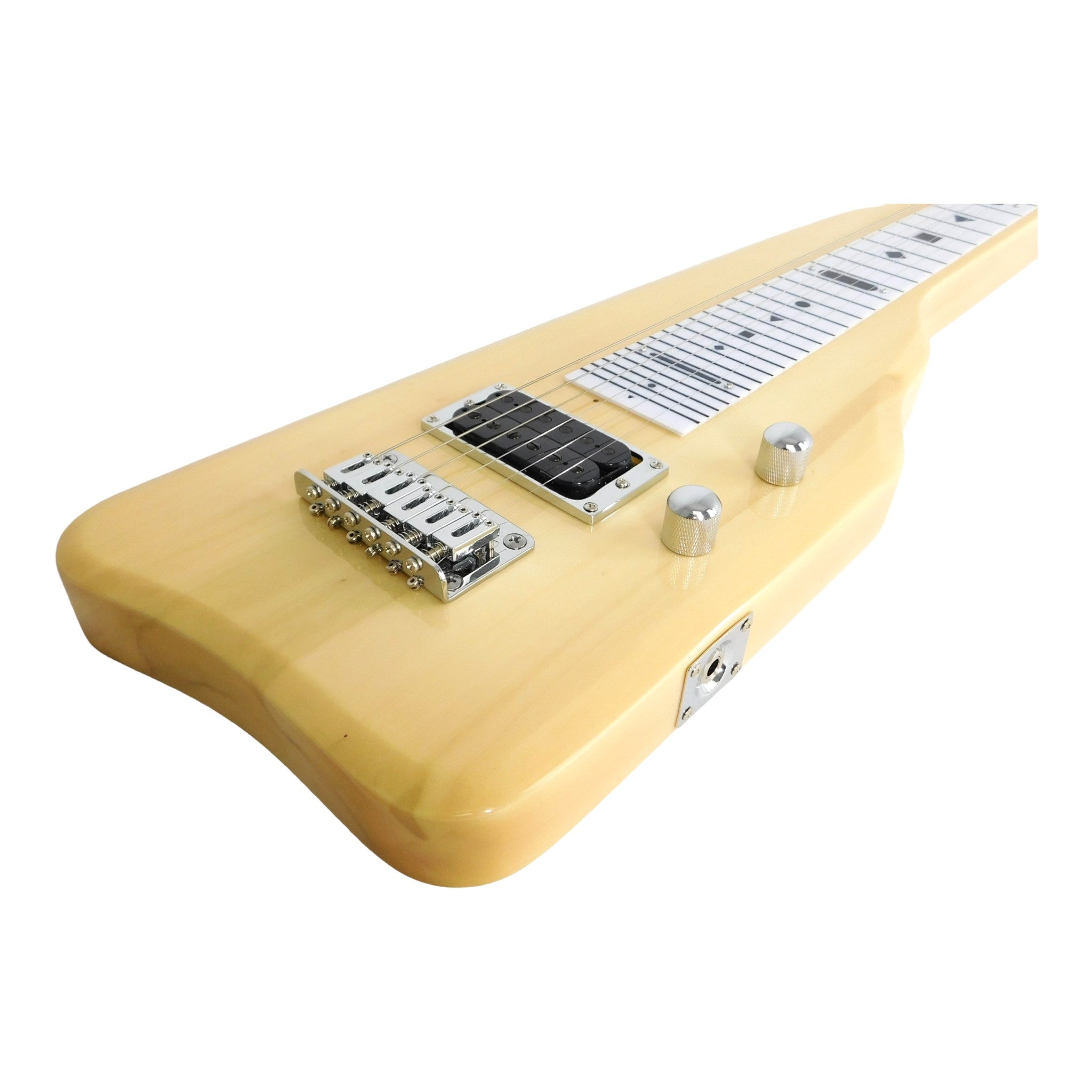 Haze SEG217N Natural Lap Steel Electric Guitar with Split Coil and Humbuckers