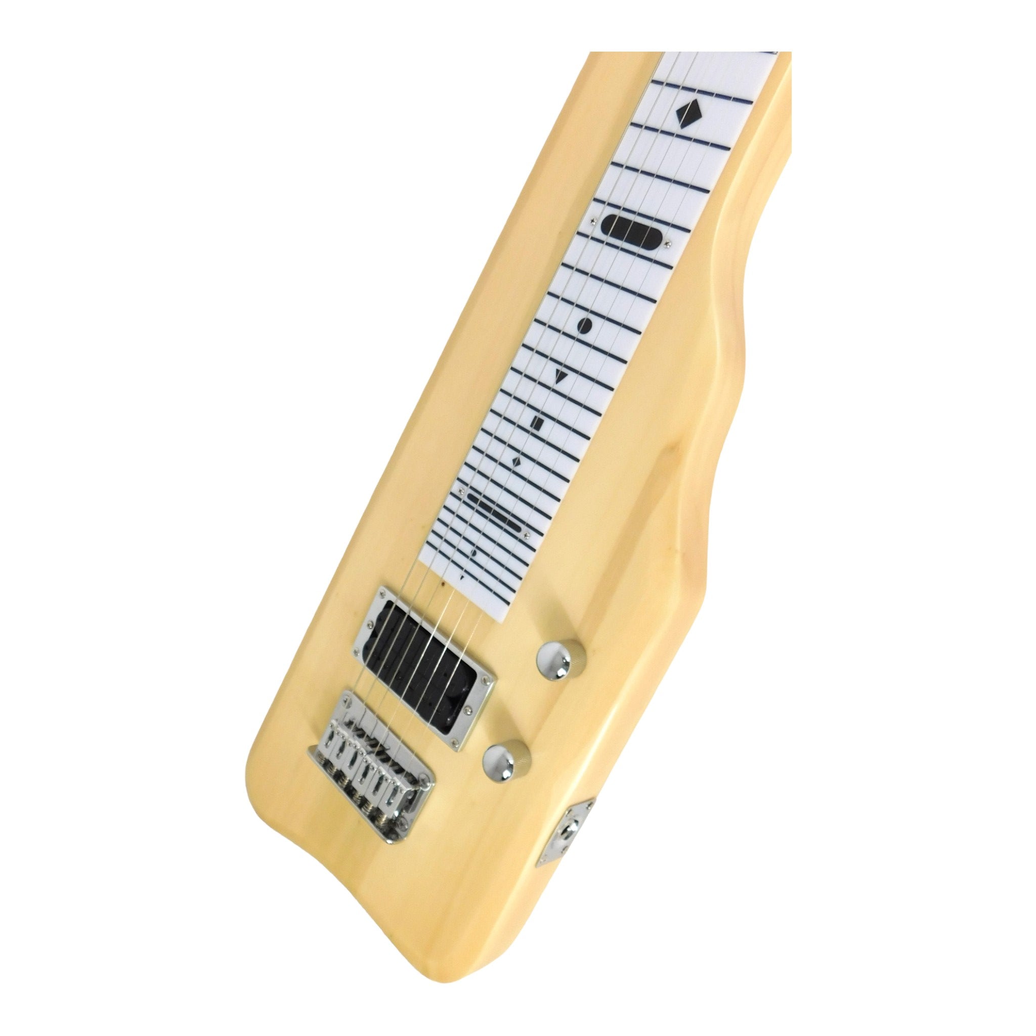 Haze SEG217N Natural Lap Steel Electric Guitar with Split Coil and Humbuckers