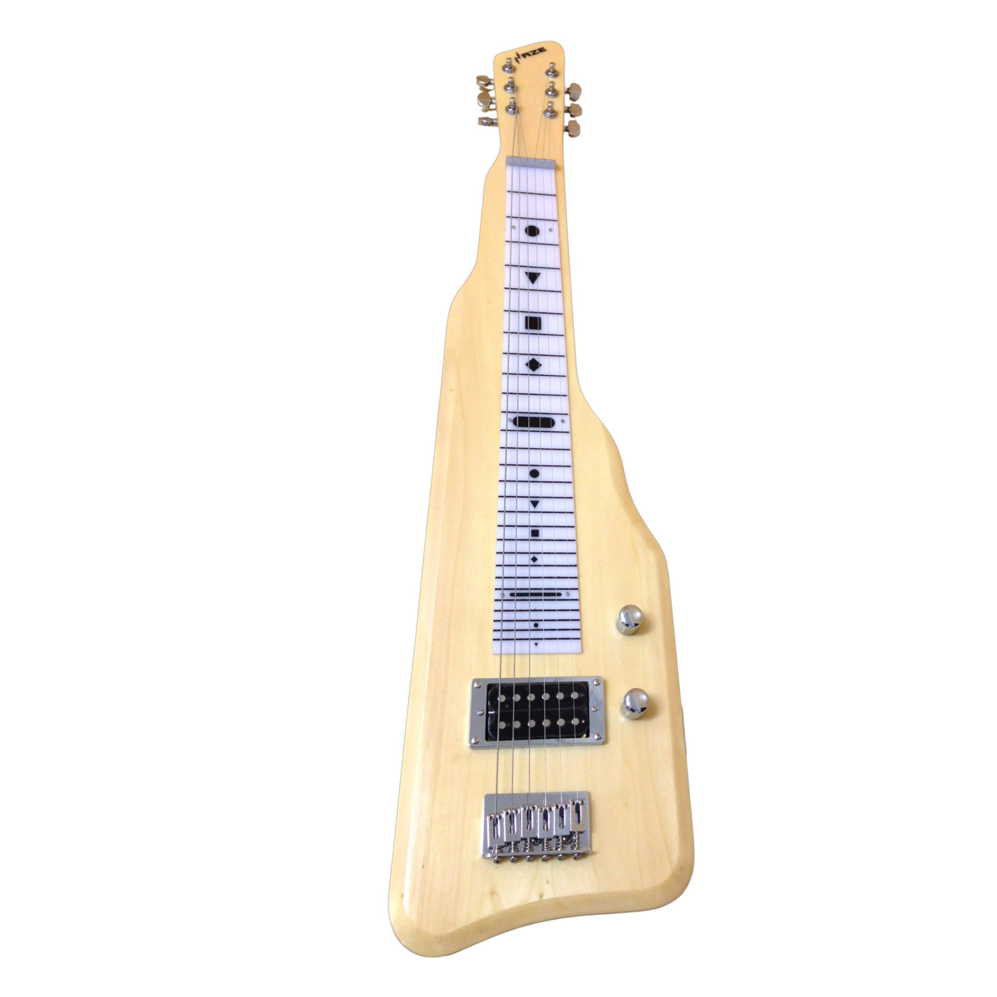 Haze SEG217N Natural Lap Steel Electric Guitar with Split Coil and Humbuckers