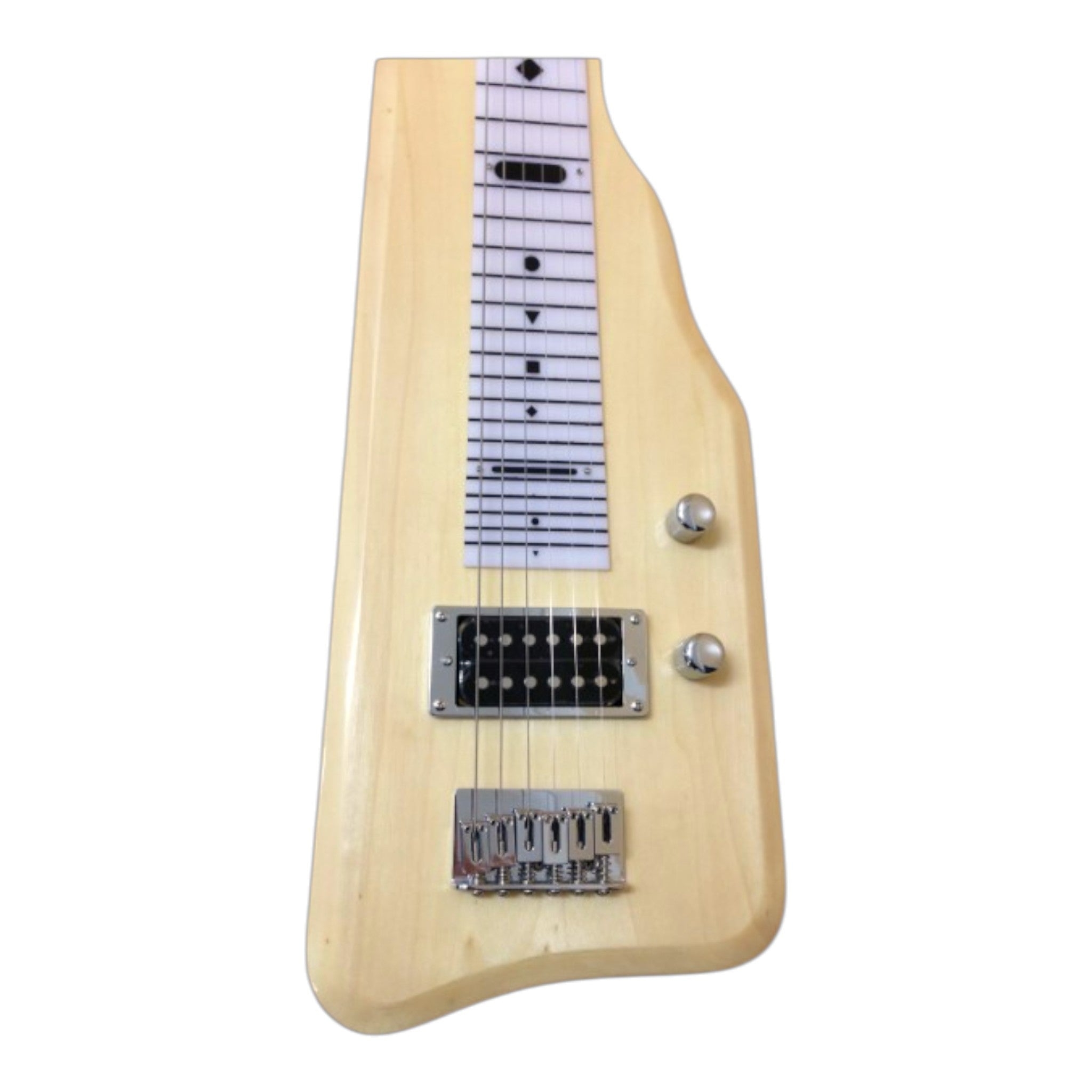 Haze SEG217N Natural Lap Steel Electric Guitar with Split Coil and Humbuckers