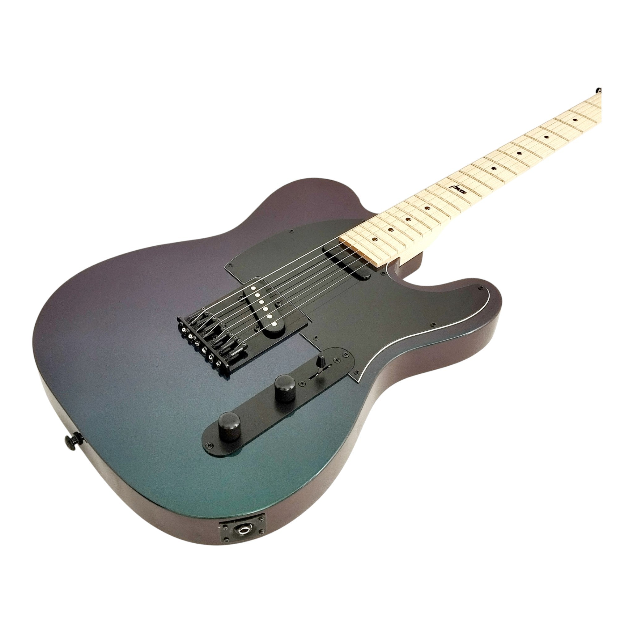 Haze SEG287 Chameleon Green/Purple Electric Guitar with Single Coils + 10W Amp. (Optional)