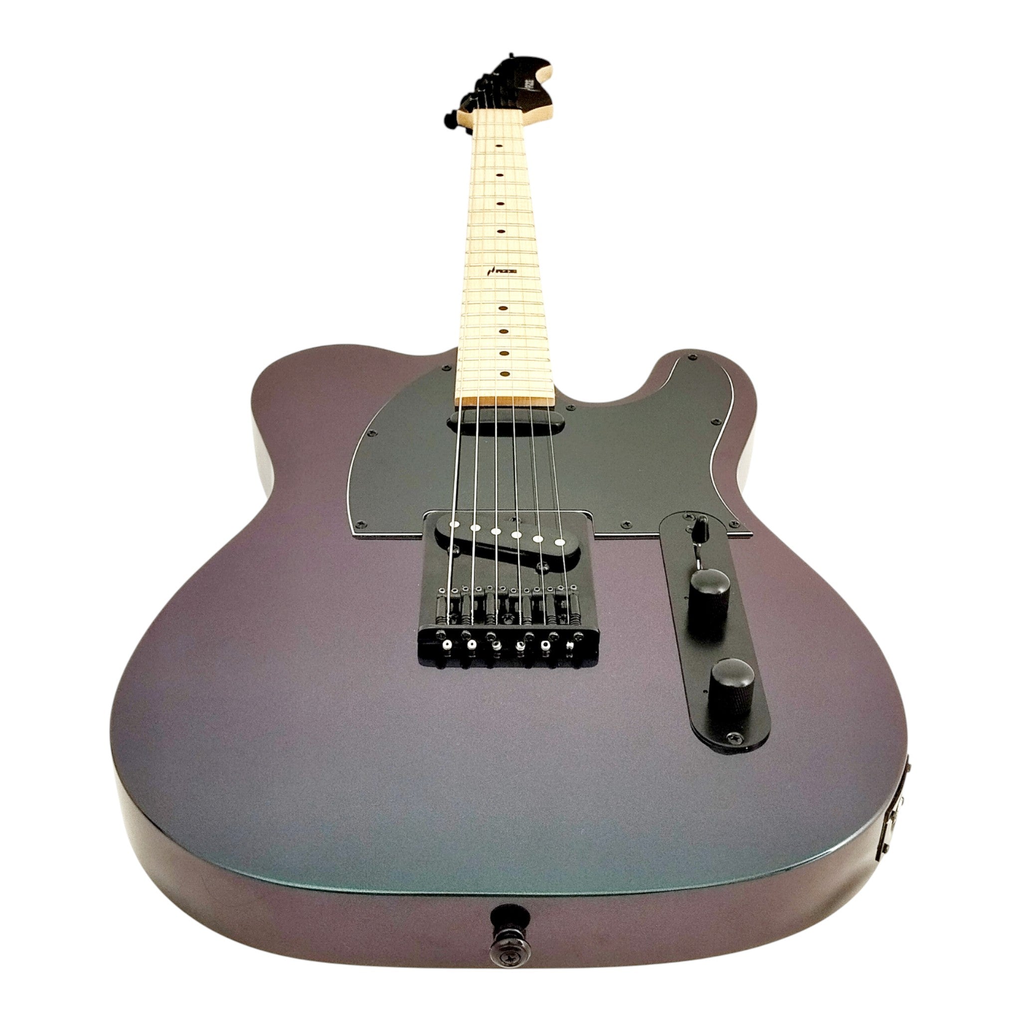 Haze SEG287 Chameleon Green/Purple Electric Guitar with Single Coils + 10W Amp. (Optional)