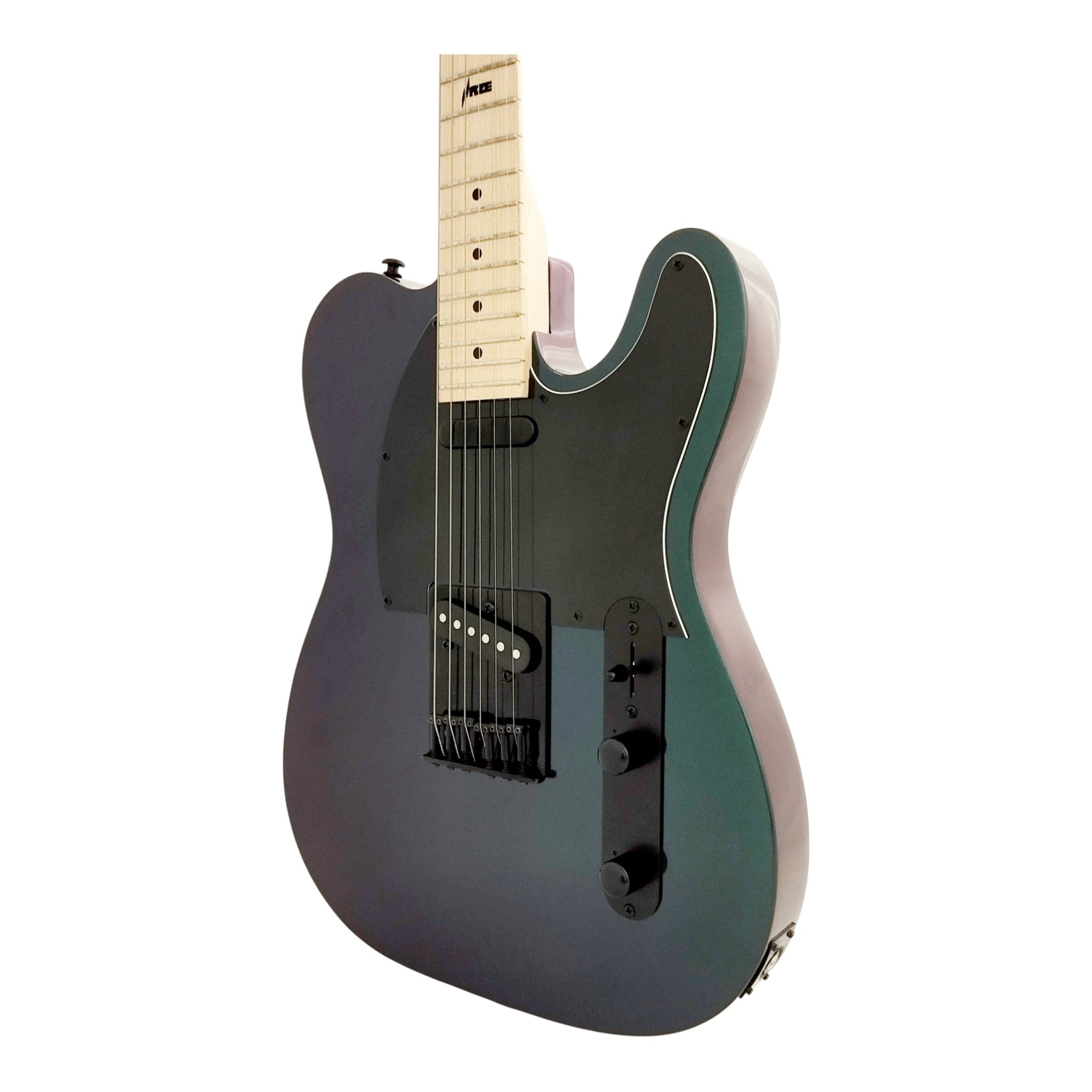 Haze SEG287 Chameleon Green/Purple Electric Guitar with Single Coils + 10W Amp. (Optional)